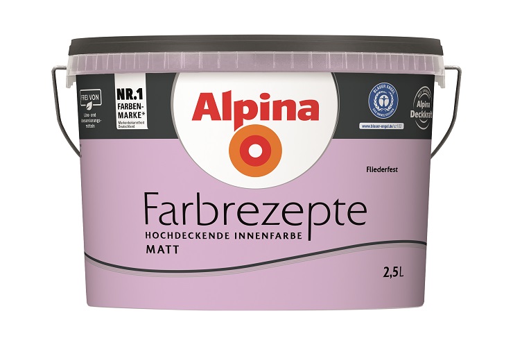 Alpina Farbrezepte Fliederfest, 2,5L