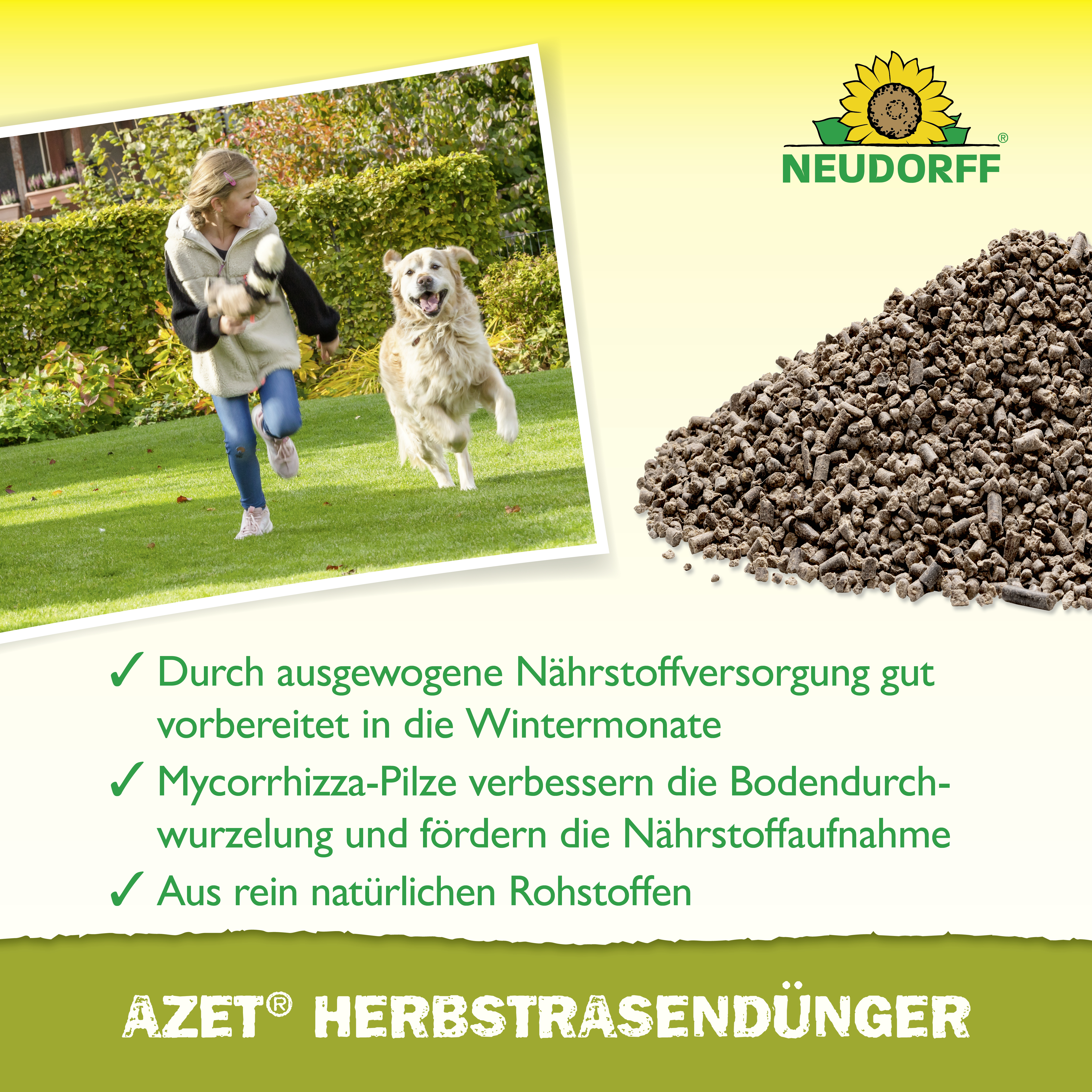 Neudorff Azet HerbstRasen Dünger 