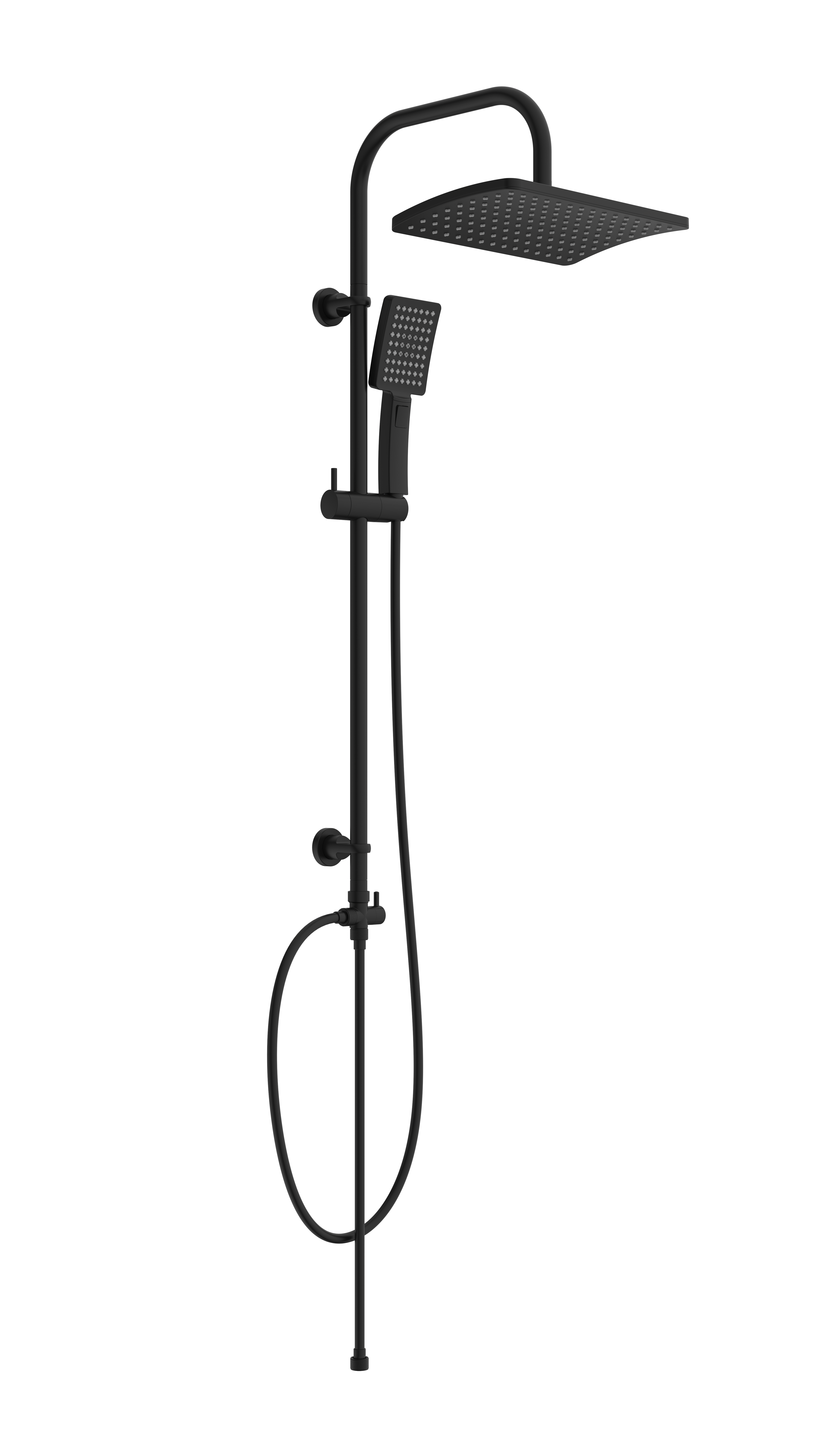 Schütte Überkopf-Brauseset Mallorca, Schwarz matt Schütte Überkopf-Brauseset Mallorca, Schwarz matt