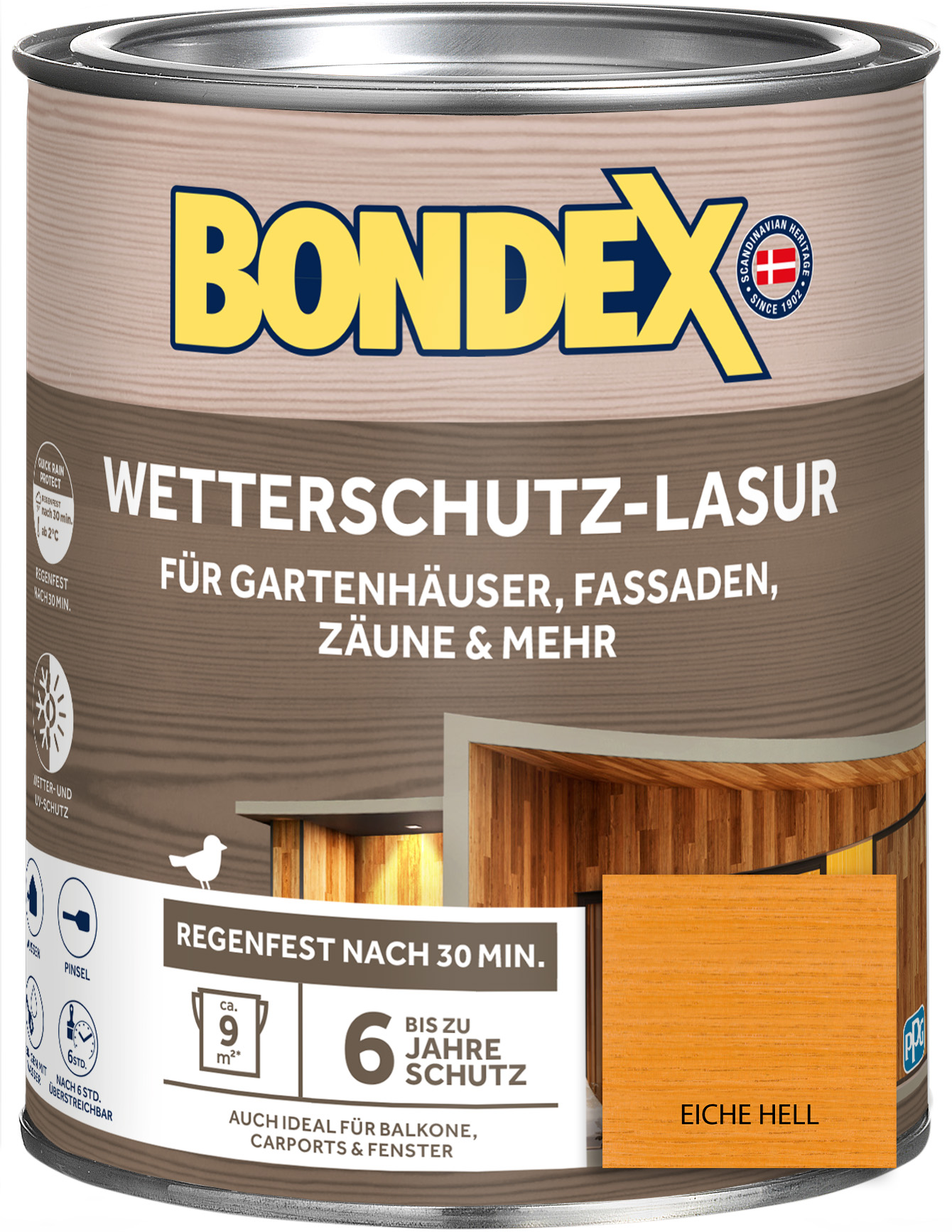 Bondex Wetterschutz-Lasur eiche hell 0,75 l Bondex Wetterschutz-Lasur eiche hell 0,75 l