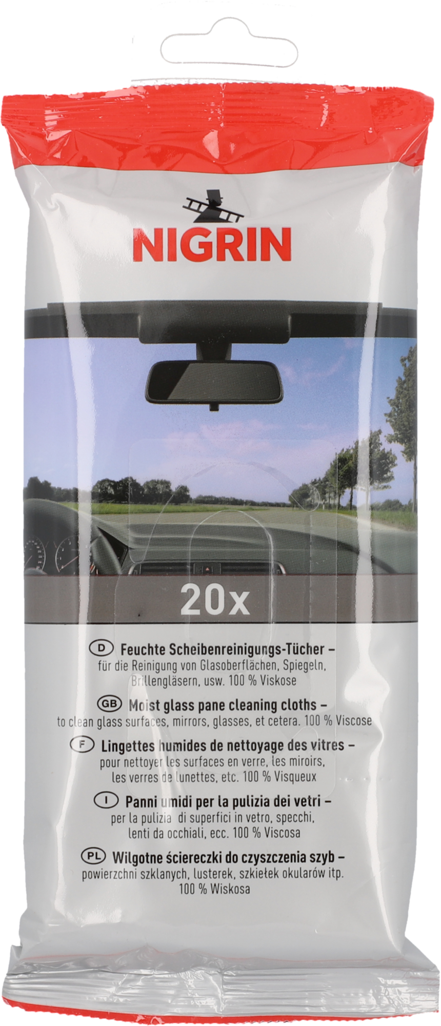 Nigrin Scheibenreinigungs-Tücher, 20 Stück