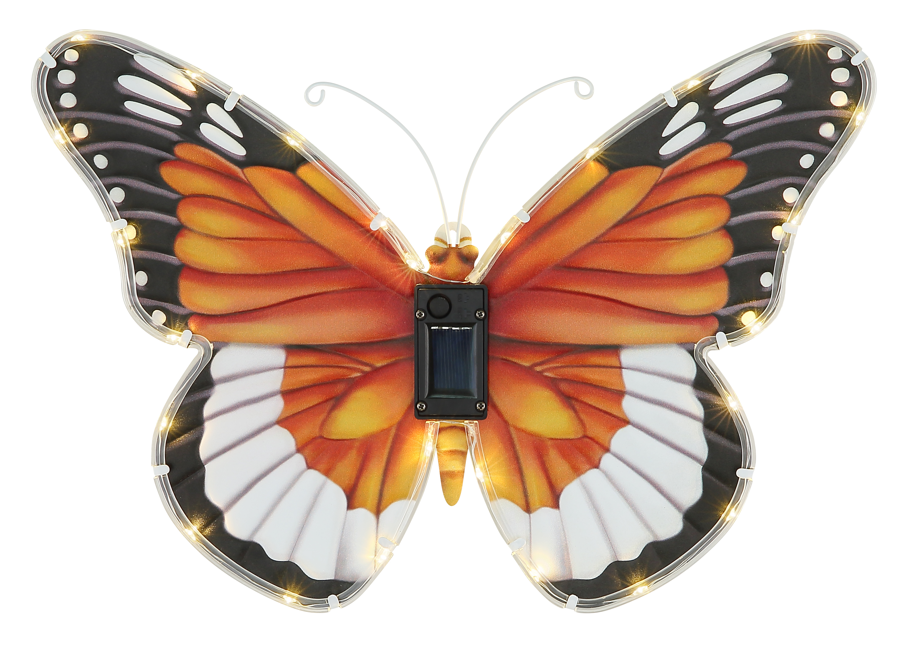 Globo Solarleuchte Kunststoff bunt, Schmetterling