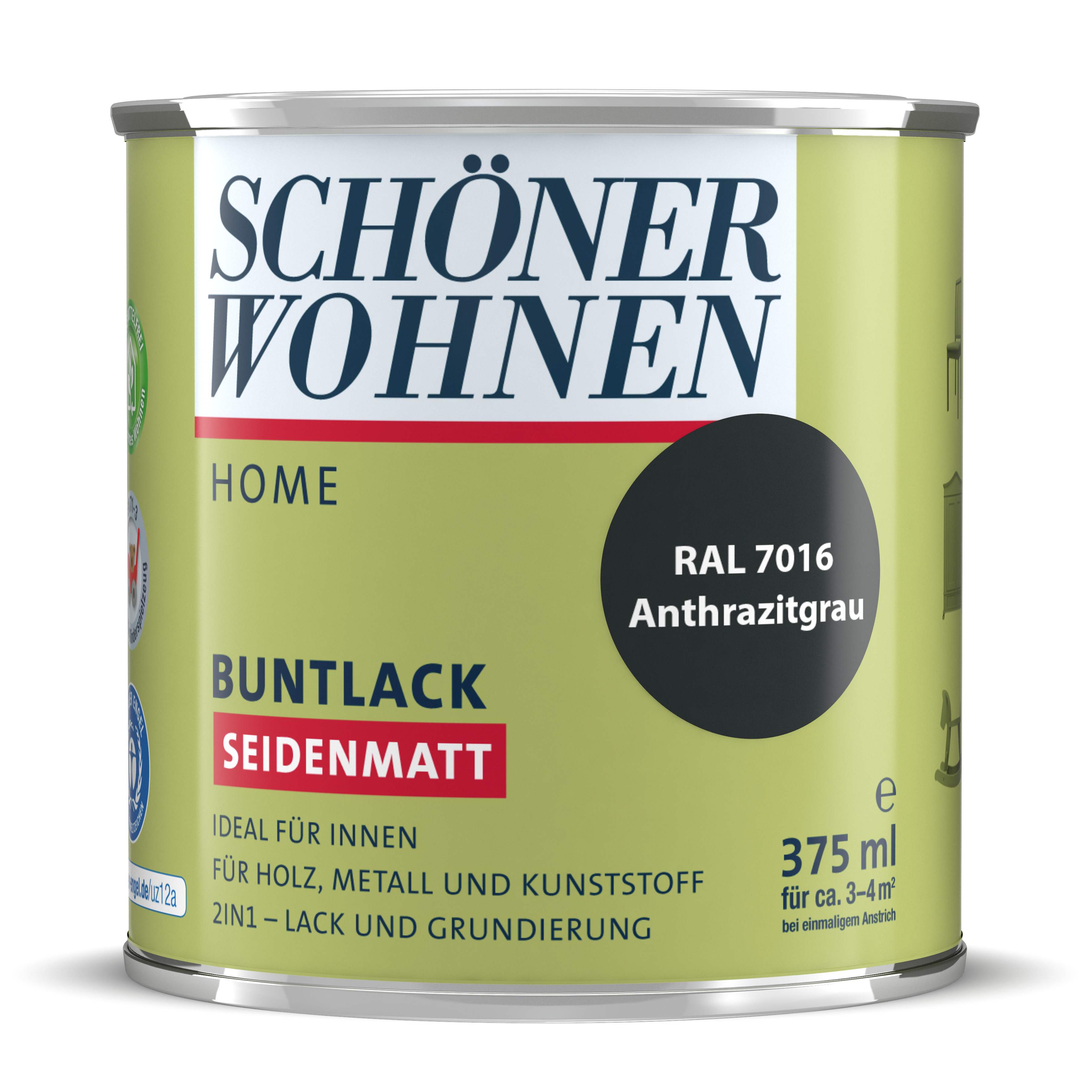 SW_2449-0375-7016 Schöner Wohnen Home Buntlack, seidenmatt, anthrazitgrau