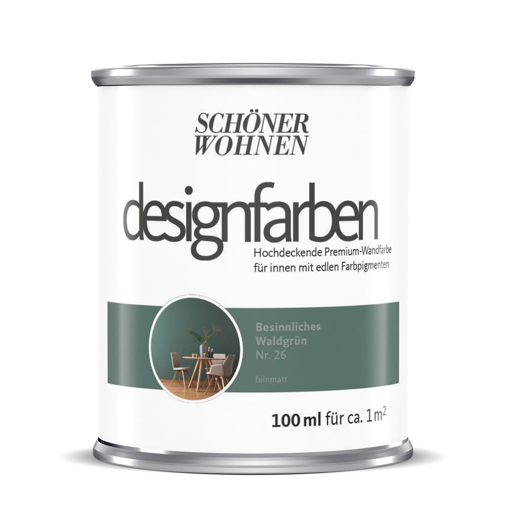 Schöner Wohnen Designfarbe, besinnliches waldgrün, 100 ml
