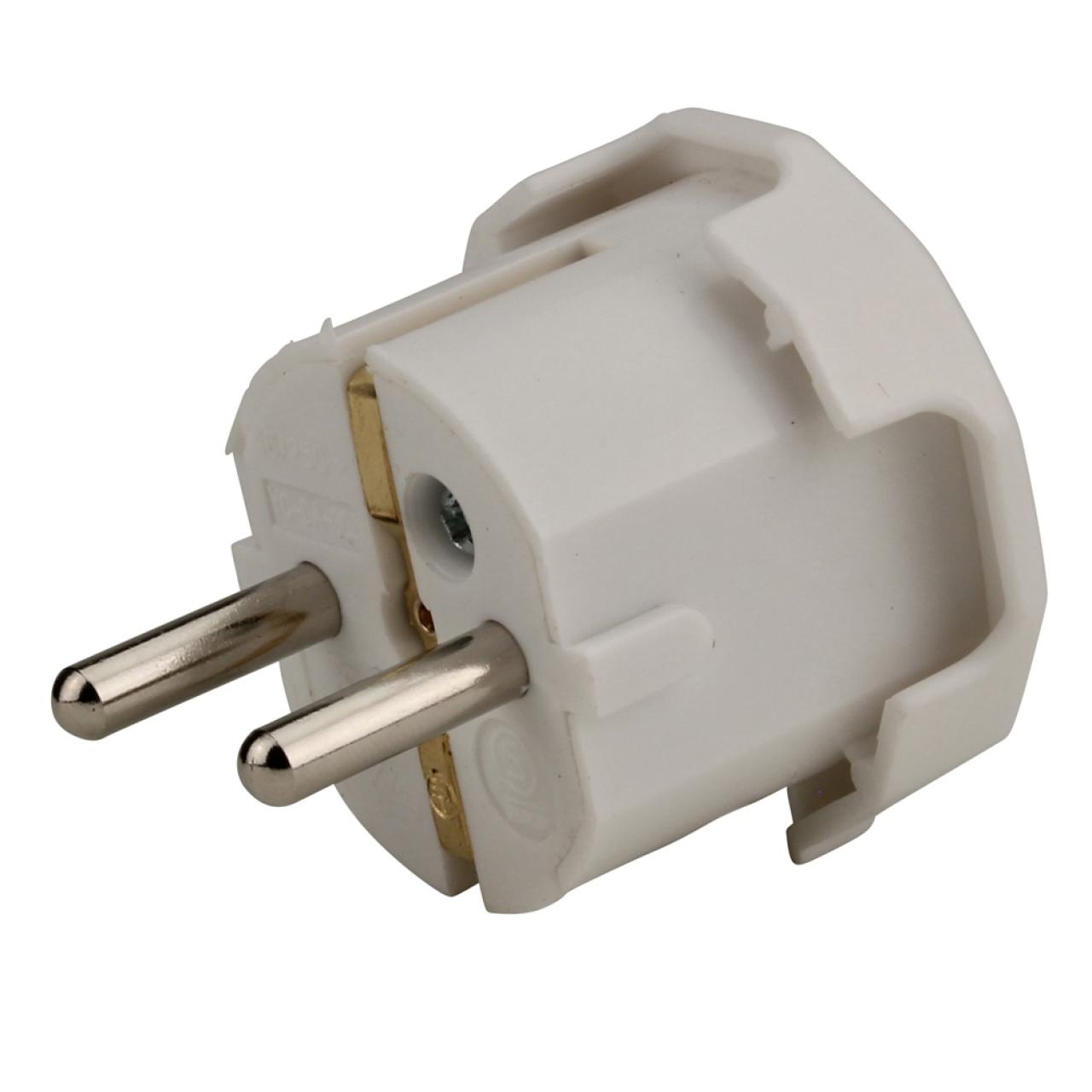  SCHUKO-STECKER PVC,SEITL.EINFÜHR.