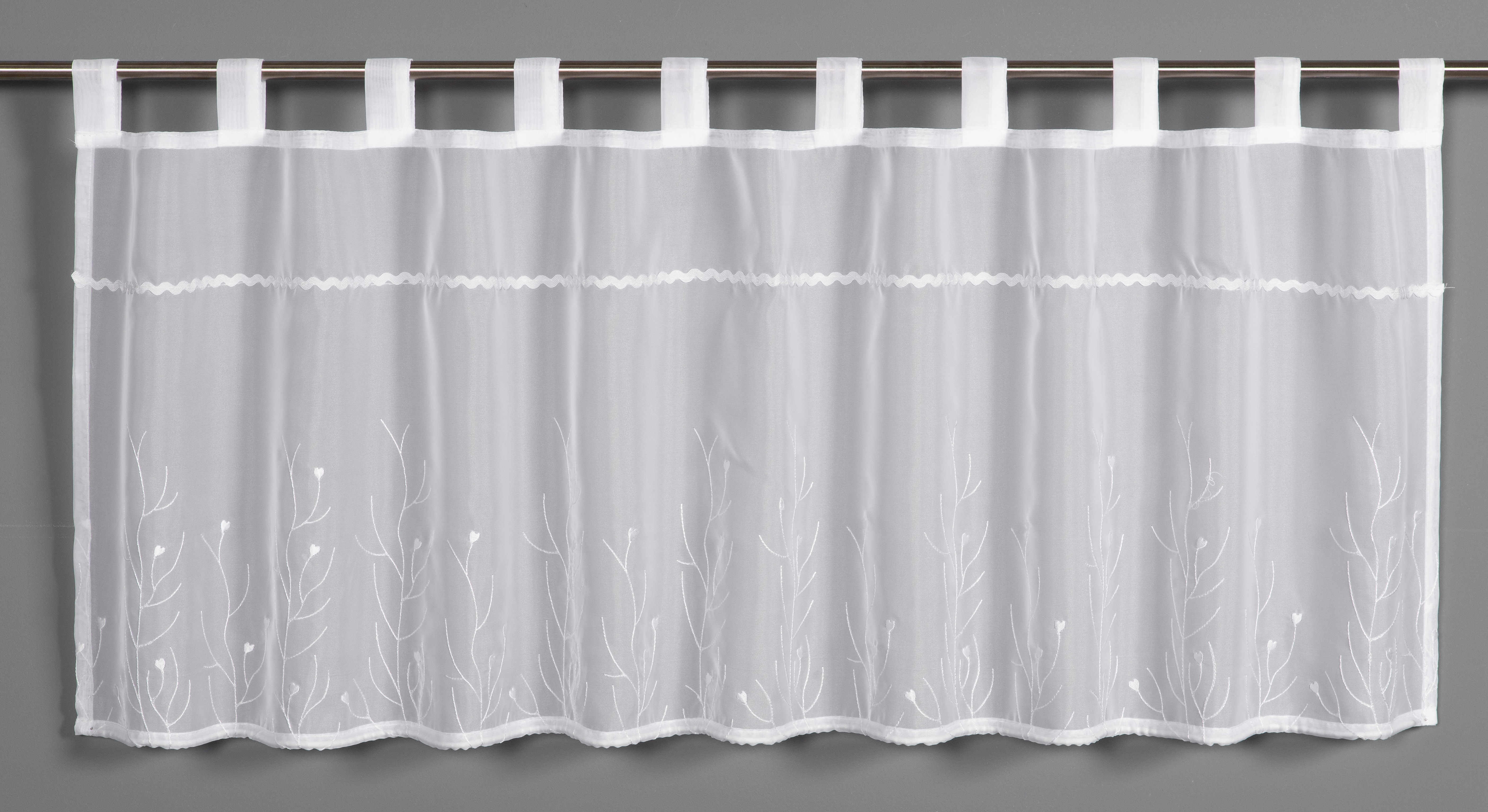 Sehlbach Fertiggardine weiß, 135 x 45 cm Sehlbach Fertiggardine weiß, 135 x 45 cm