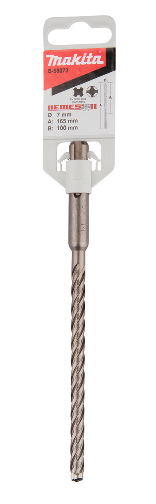 Makita SDS-PLUS NEMESISII Bohrer 7x165 mm Makita SDS-PLUS NEMESISII Bohrer 7x165 mm