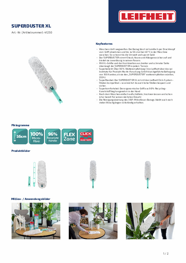 Leifheit Staubwedel SUPERDUSTER XL Leifheit Staubwedel SUPERDUSTER XL