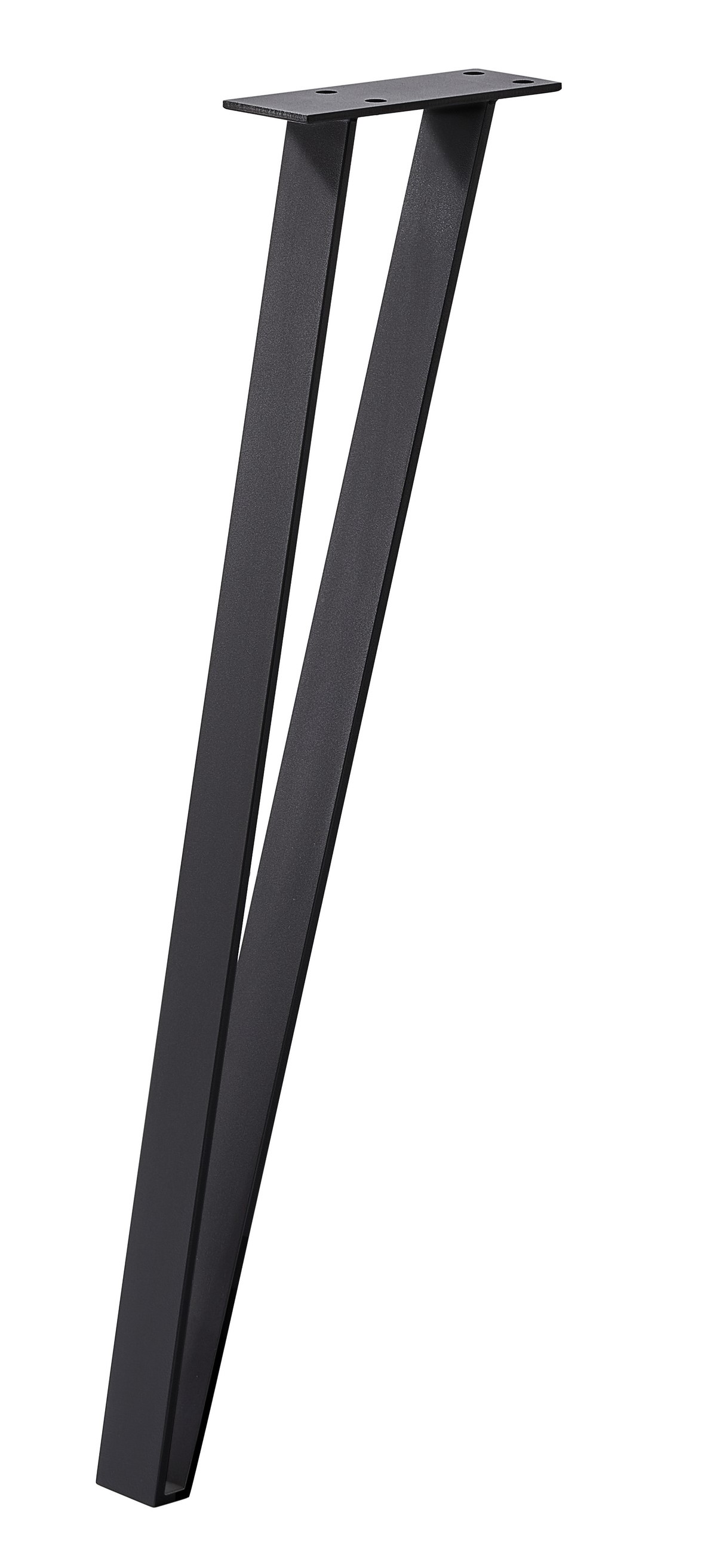 Dolle Möbelfuß Clamp-It-Set, schwarz, 720 x 180 x 70 mm