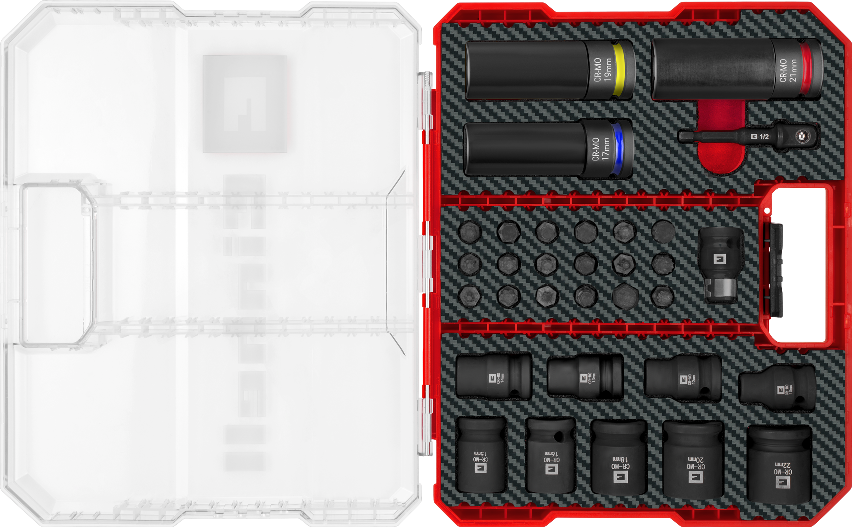 Einhell KFZ-Impact-Stecknuss- und Bit-Set, XL-CASE, 32-tlg.