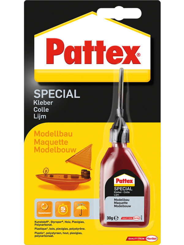 4015000417334 Pattex Modellbaukleber Plastik, 30 g