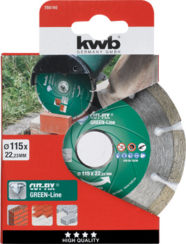 Kwb Diamant-Trennscheibe Green-Line, 115 mm