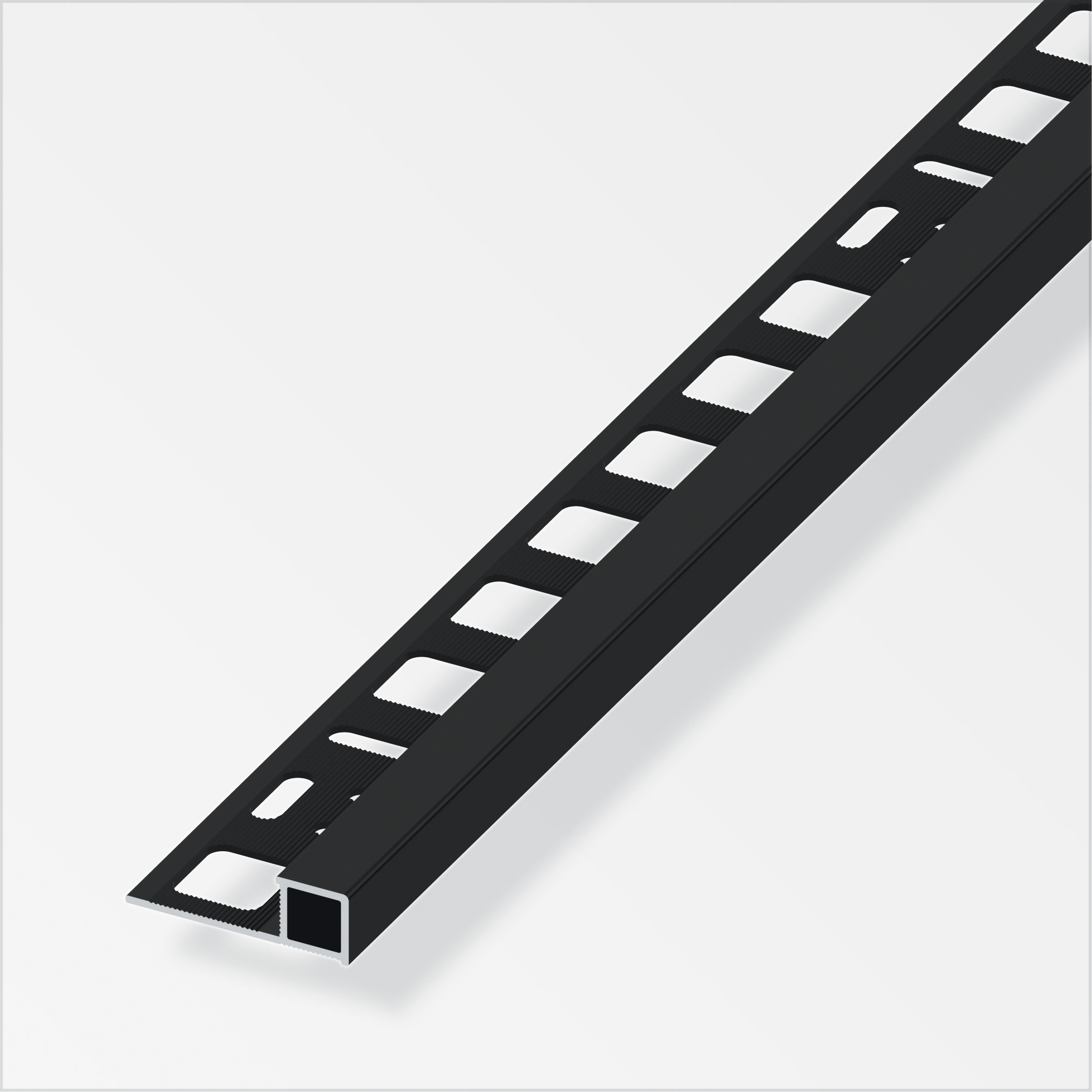 229721_Quadratabschluss Alfer Quadrat-Profil, 8 mm, schwarz