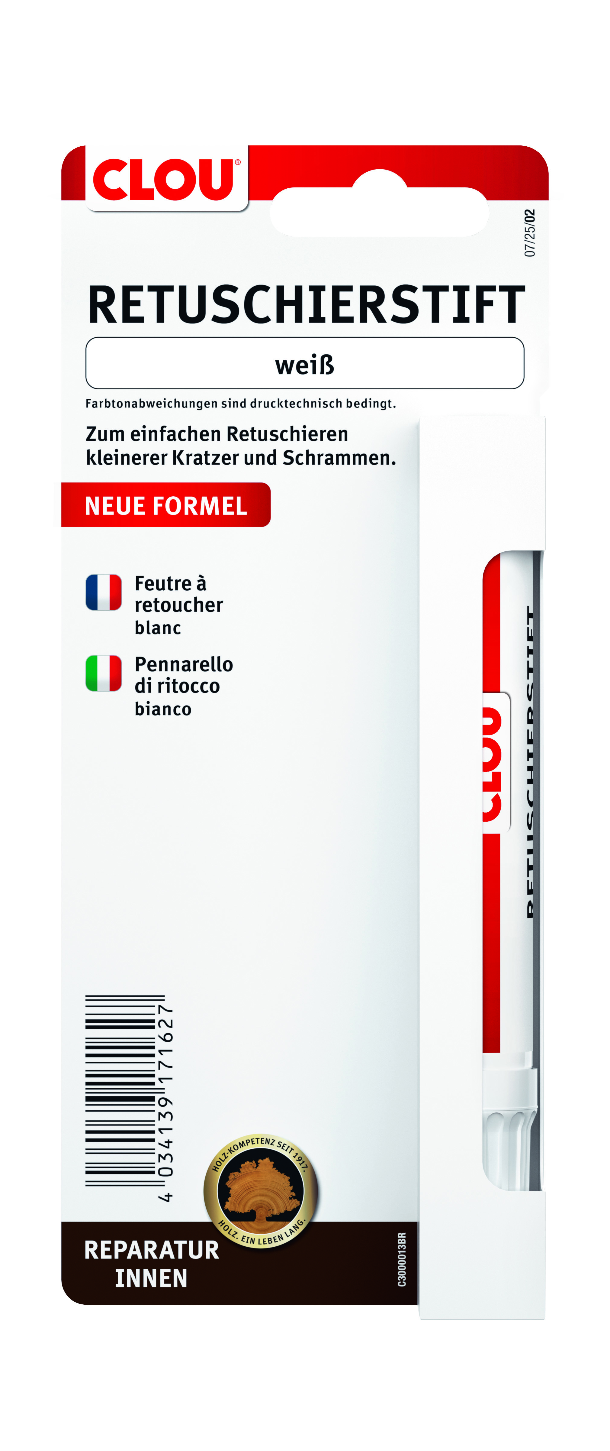 Clou Retuschierstift Nr. 13, Weiß