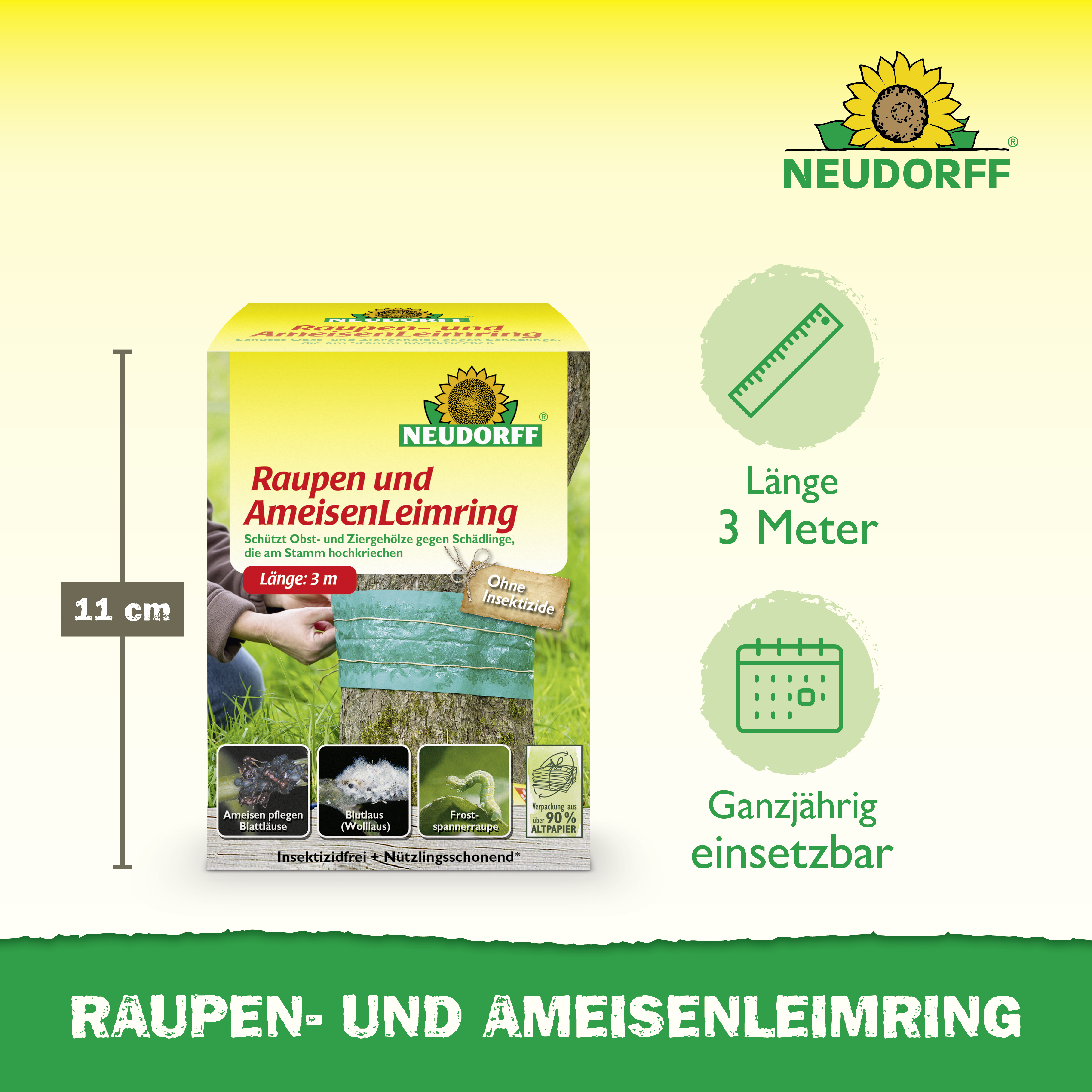 Neudorff Raupen-und AmeisenLeimring, 3 m