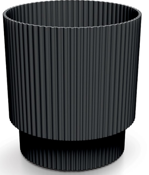 Prosperplast Blumentopf Milly Round, Ø 16,8 cm, carbon