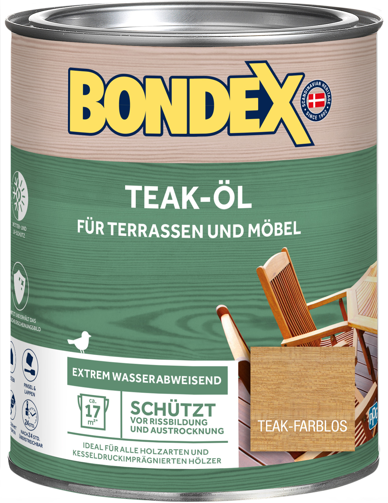 Bondex Teak Öl farblos 0,75 l Bondex Teak Öl farblos 0,75 l