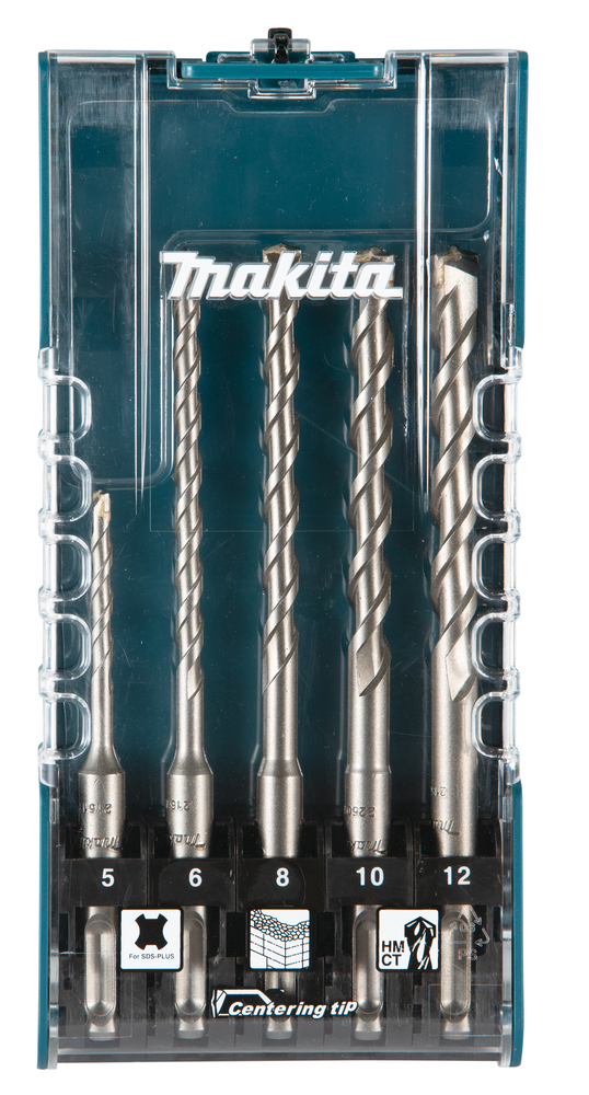 Makita SDS-PLUS Bohrer-Set 5-tlg. Centering tip Makita SDS-PLUS Bohrer-Set 5-tlg. Centering tip