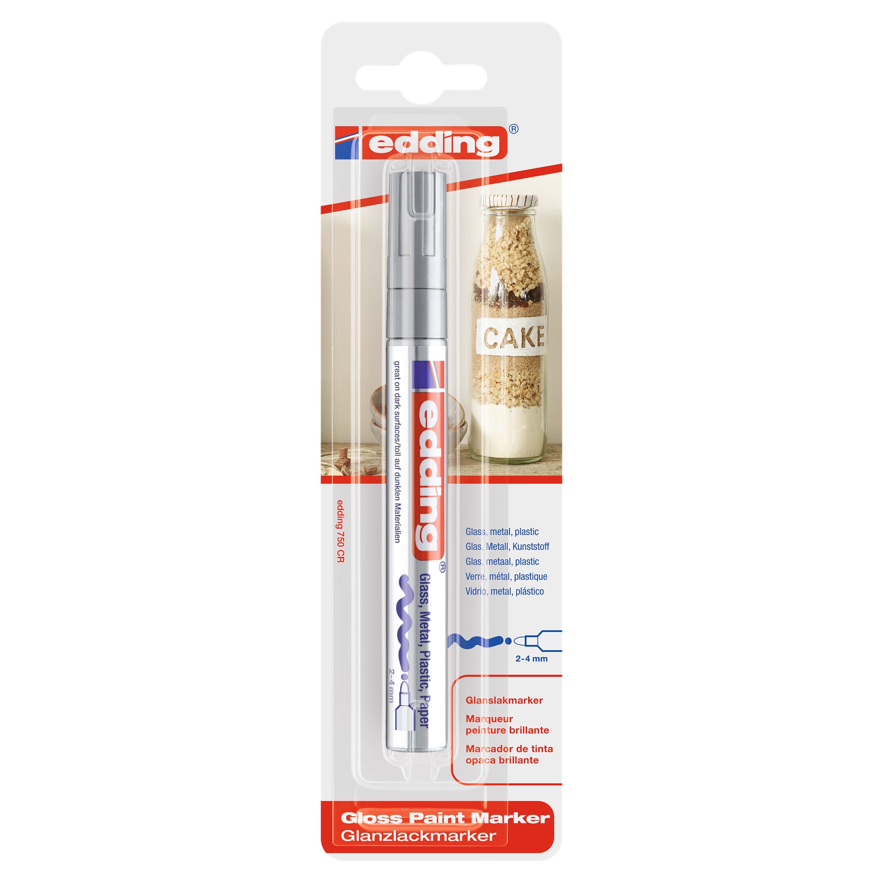 Edding e-750/1 Paintmarker, silber