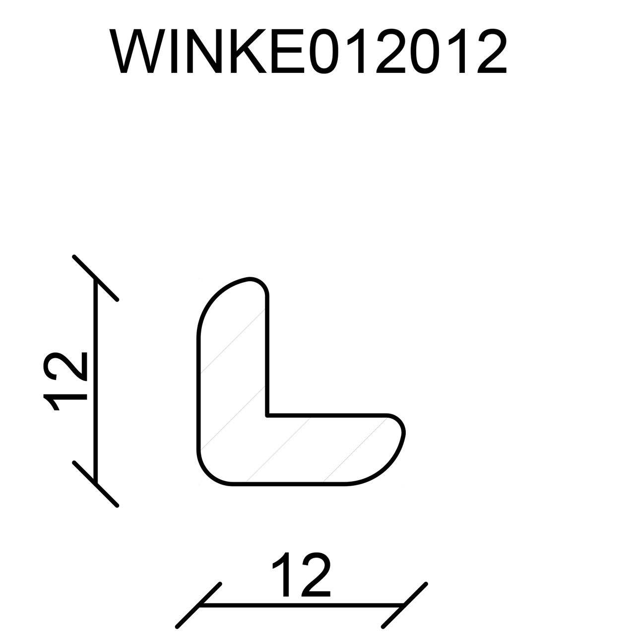 544292-Querschnitt Neuhofer Winkelleiste, Fichte/Kiefer astrein roh