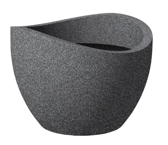 563536 PFLANZGEFÄß SCHWARZ-GRANIT 250/50 SCHEUR