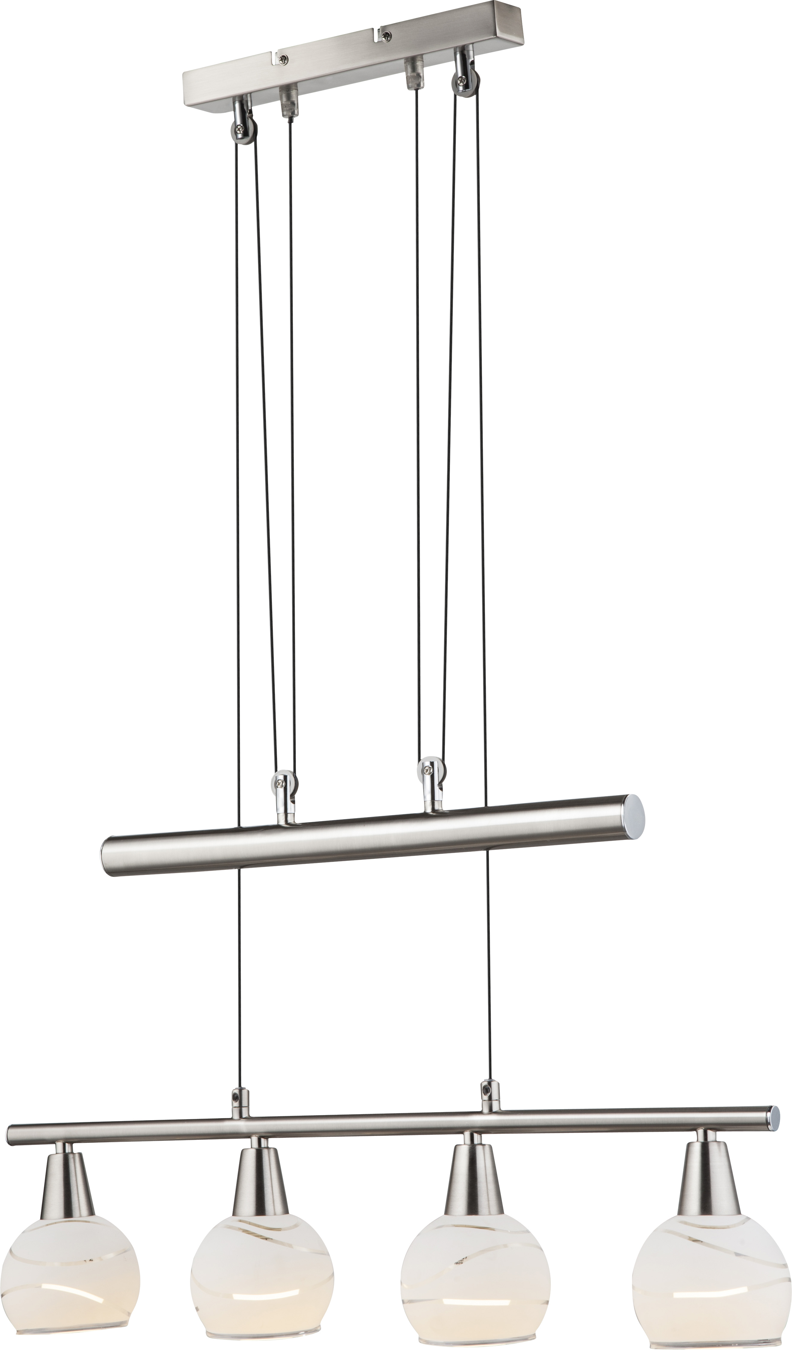 GLOBO HÄNGELEUCHTE 4X4W 400LM NICKEL-MATT