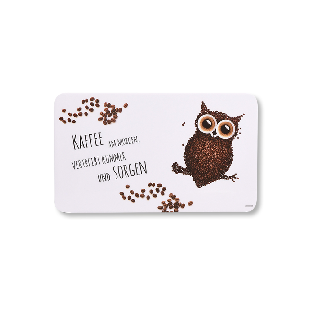 Kesper Dekor-Frühstücksbrettchen, Kaffee Eule