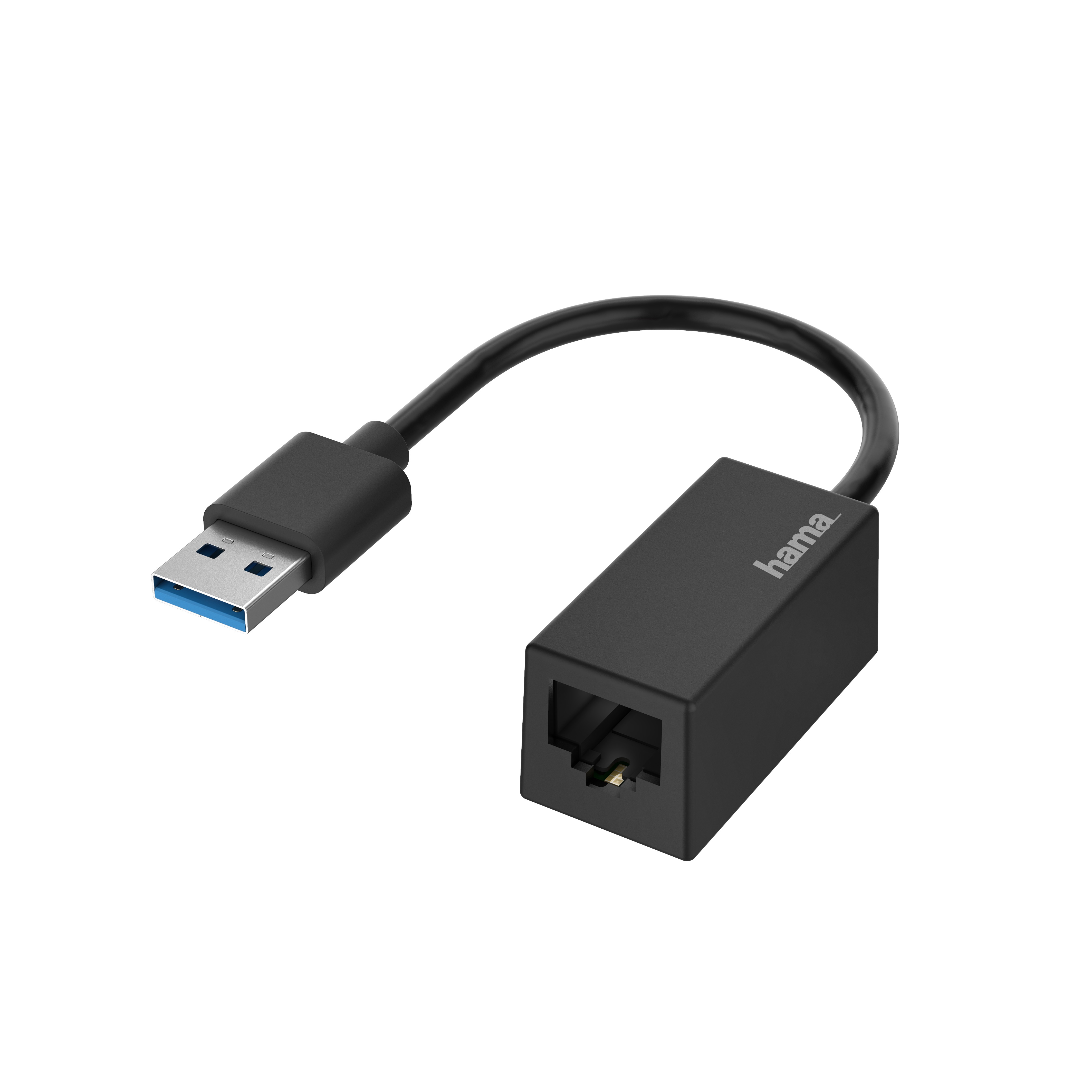 812951 Hama Netzwerk-Adapter, USB-Stecker-LAN/-Buchse