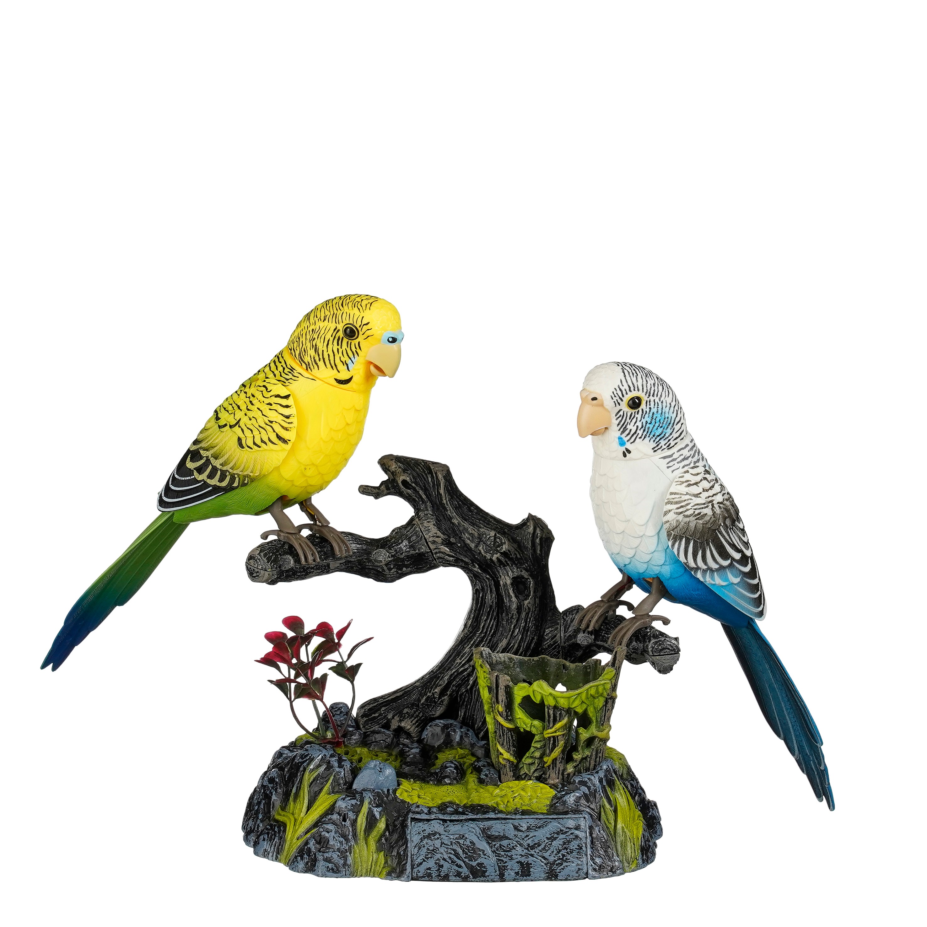 Mica Decorations Vogel batteriebetrieben, mehrfarbig, L14 x B30 x H19 cm