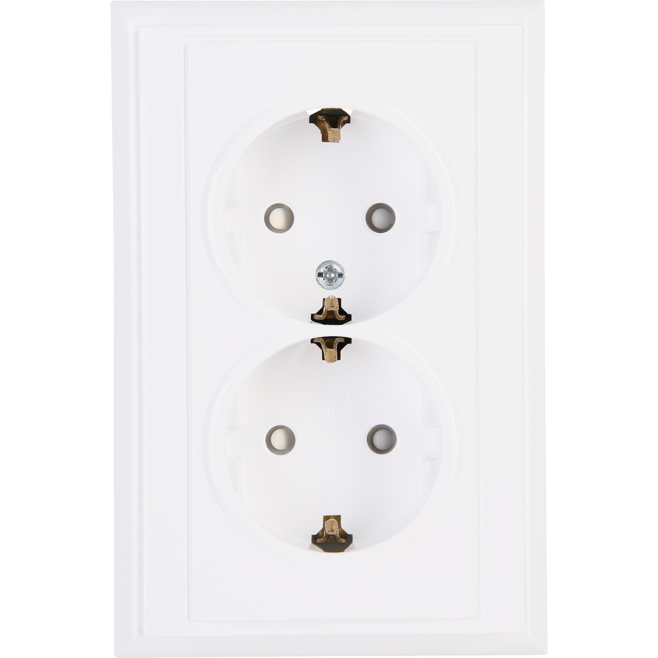 Kopp Steckdose, 2-fach, arktisweiß Kopp Steckdose, 2-fach, arktisweiß