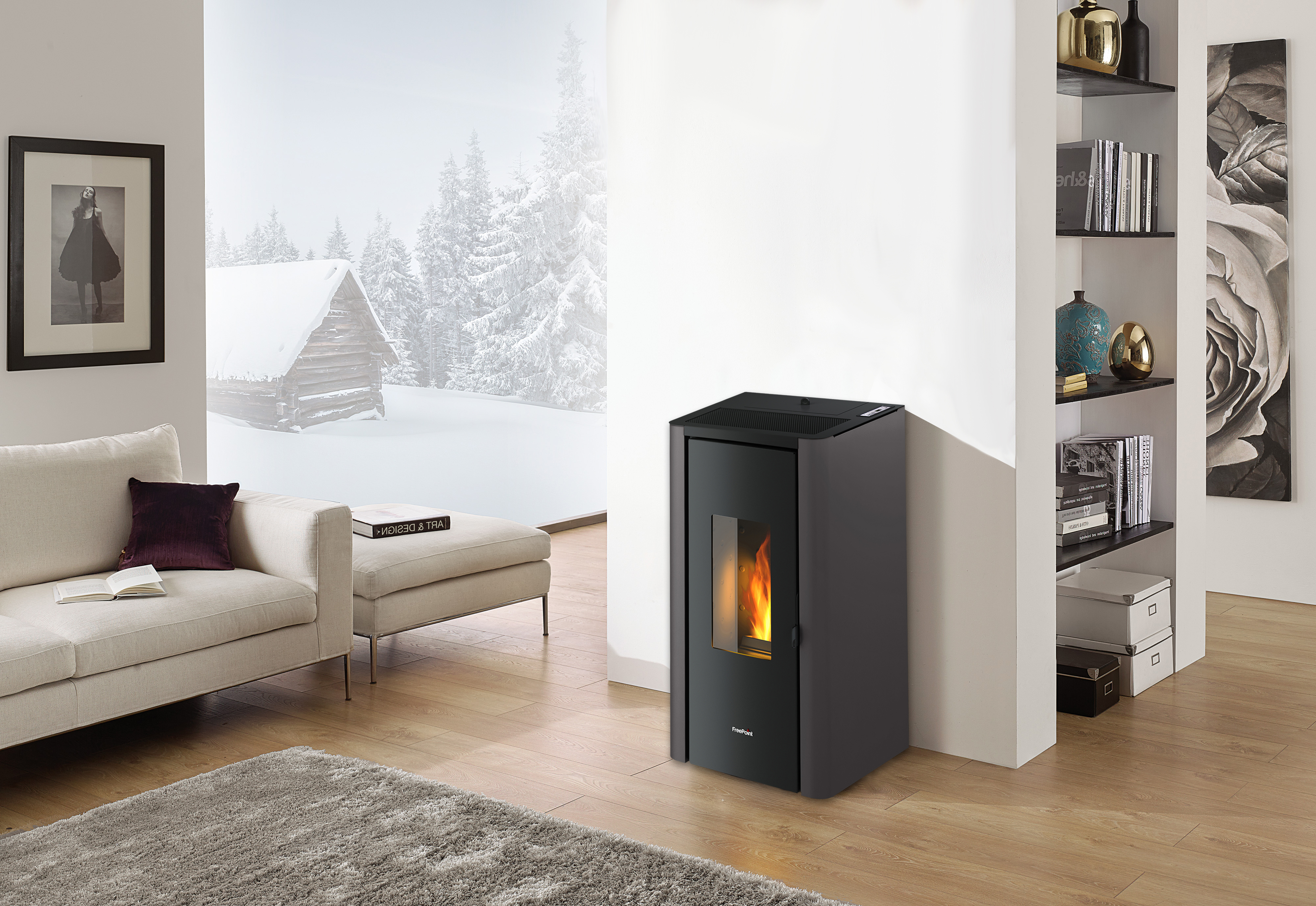 Firefix Pelletofen INDIGO EVO 7, anthrazit Stahl Firefix Pelletofen INDIGO EVO 7, anthrazit Stahl