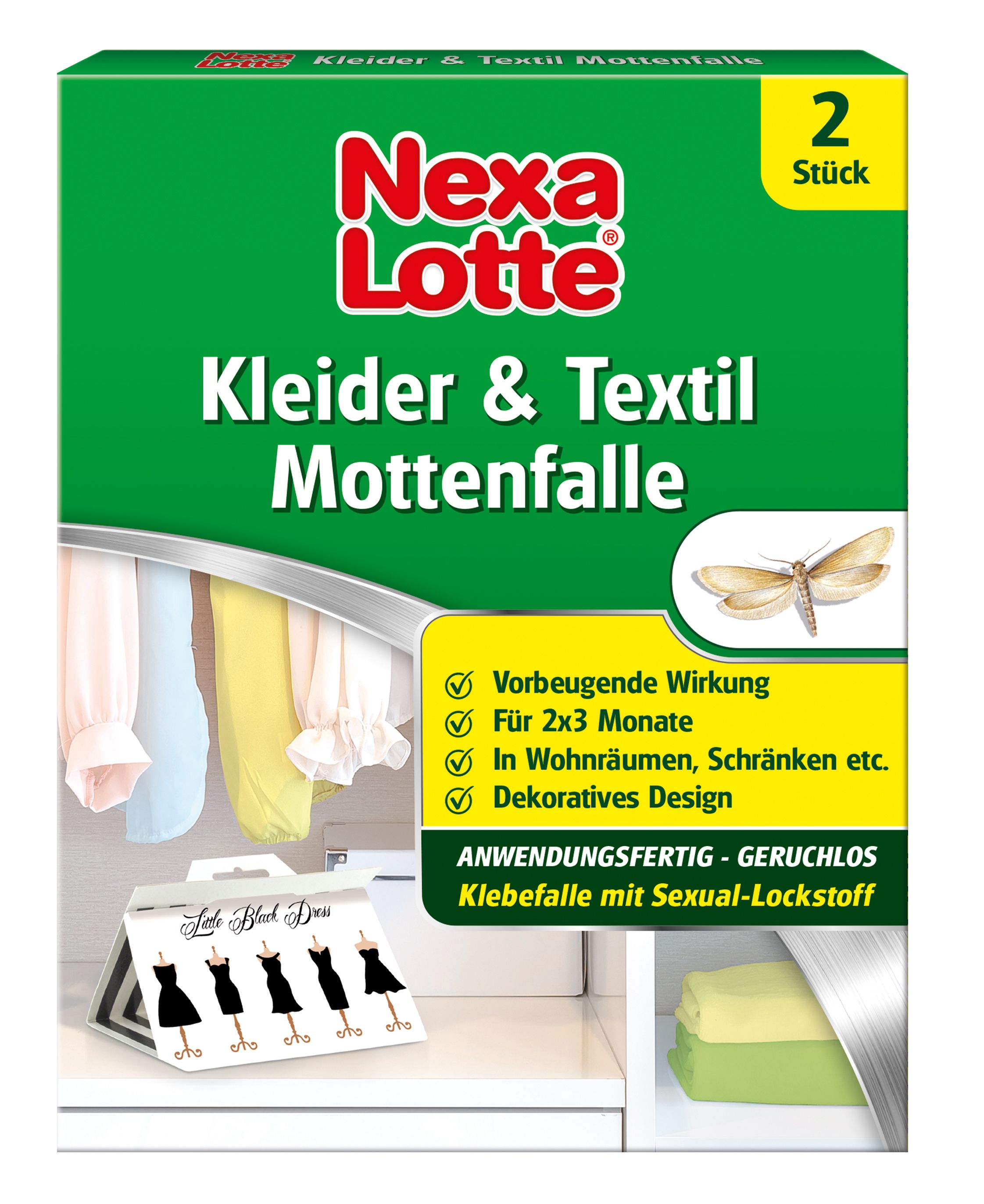 Nexa Lotte Kleider-&Textil-Mottenfalle 2 Stück
