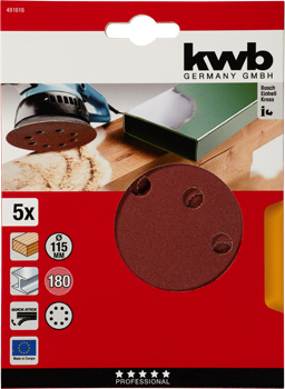 Kwb Klett-Haftscheiben, 115 mm, K180