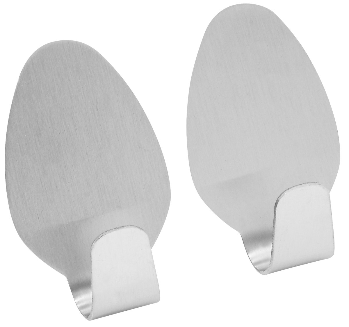 017820_01 FACKELMANN 2OVALKLEBEHAKEN 3CM EDELSTAHL