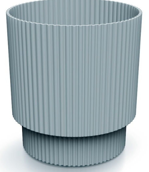 Prosperplast Blumentopf Milly Round, Ø 16,8 cm, hellgrau