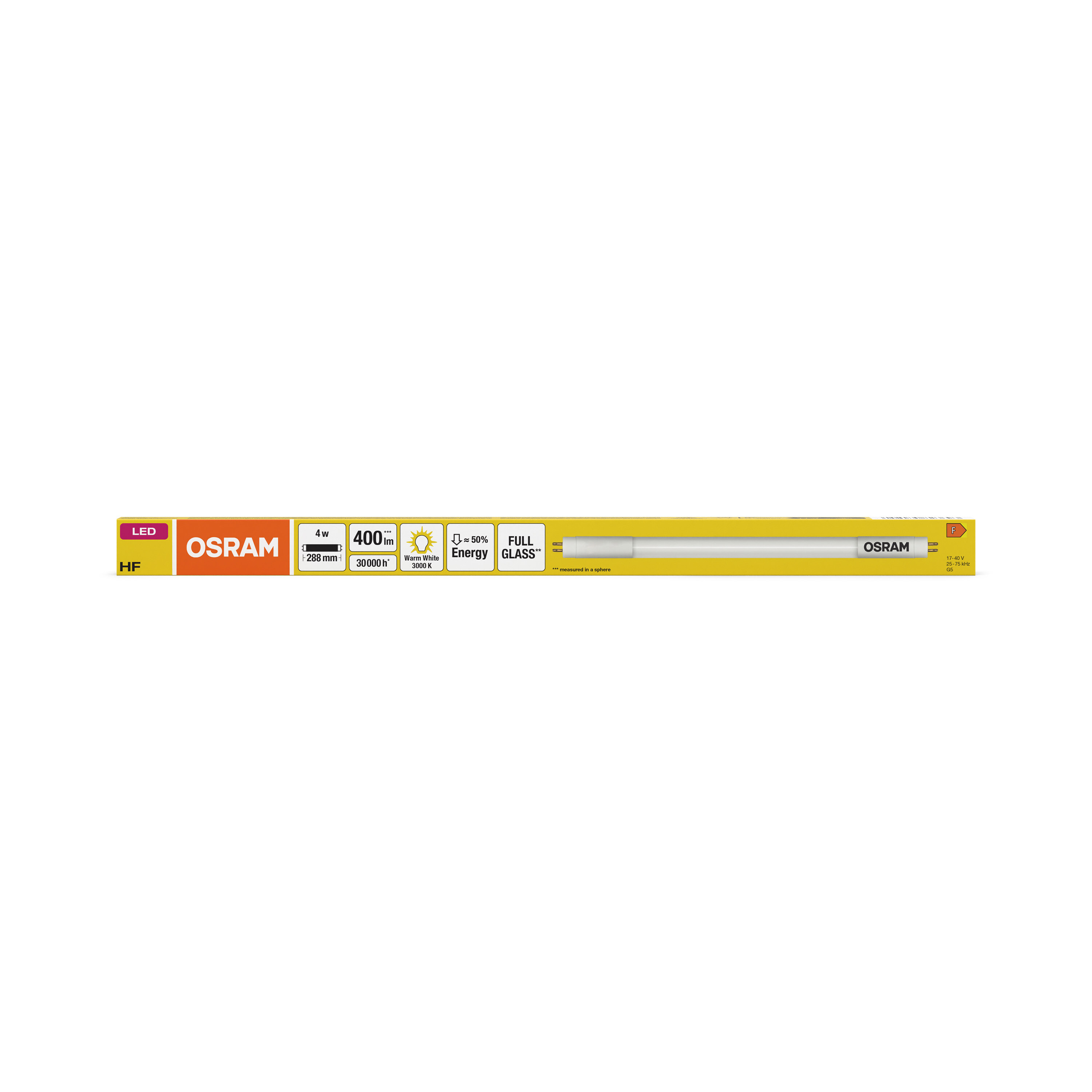 Osram LED Röhre TUBE T5HF, 288 mm, warmweiß