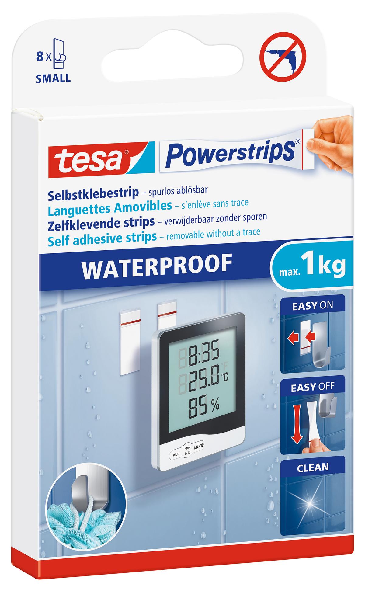 tesa Powerstrips Selbstklebestrip Waterproof Small