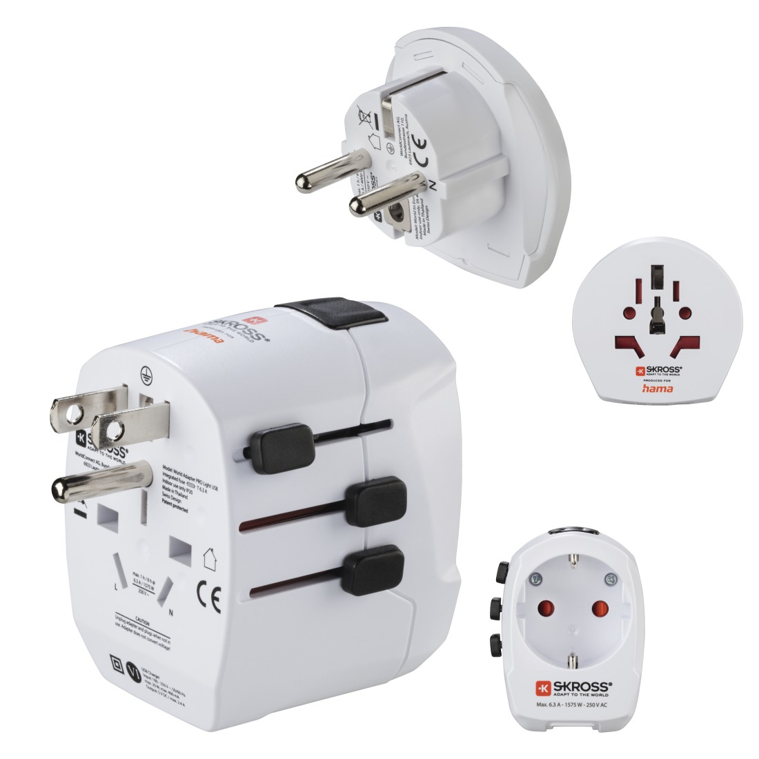 Hama Weltreisestecker Pro Light USB Hama Weltreisestecker Pro Light USB