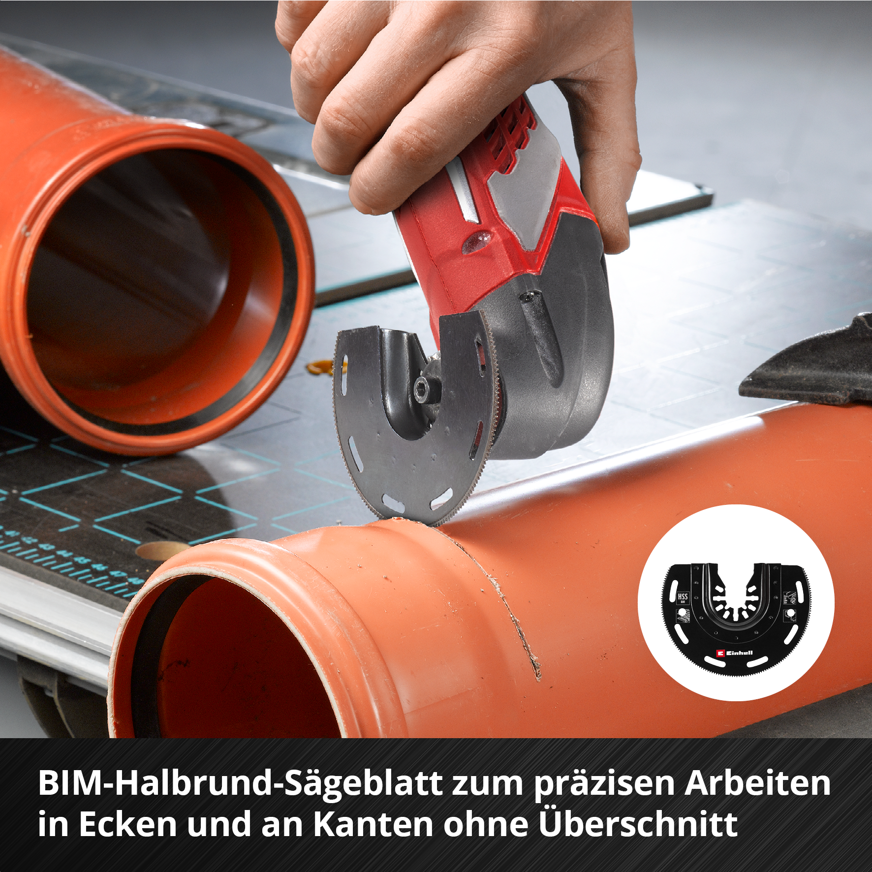 Einhell Multitool-Set mit Universalaufnahme, 4-tlg. 