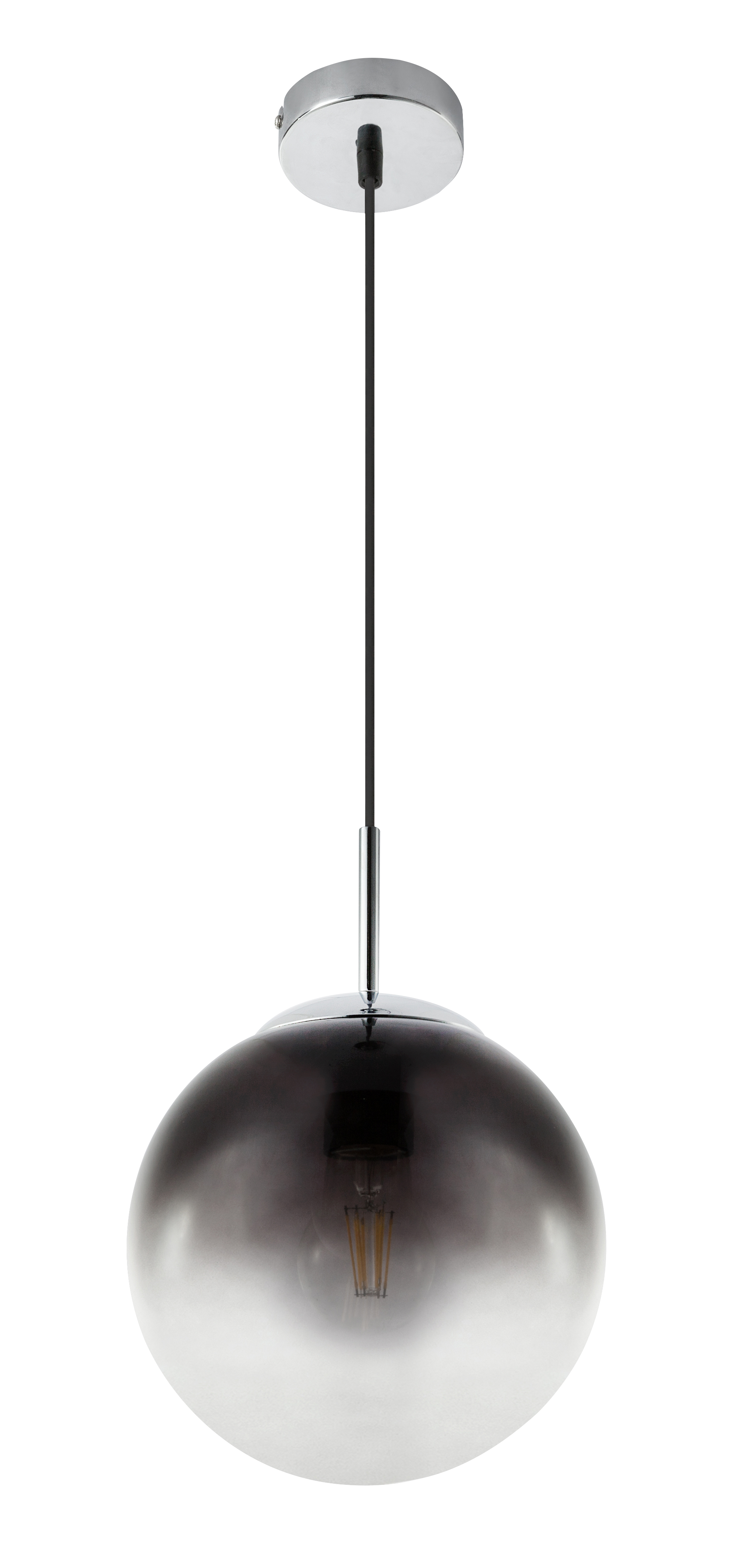 711900_b GLOBO HÄNGELEUCHTE 1XE27 RAUCHGLAS D:20CM