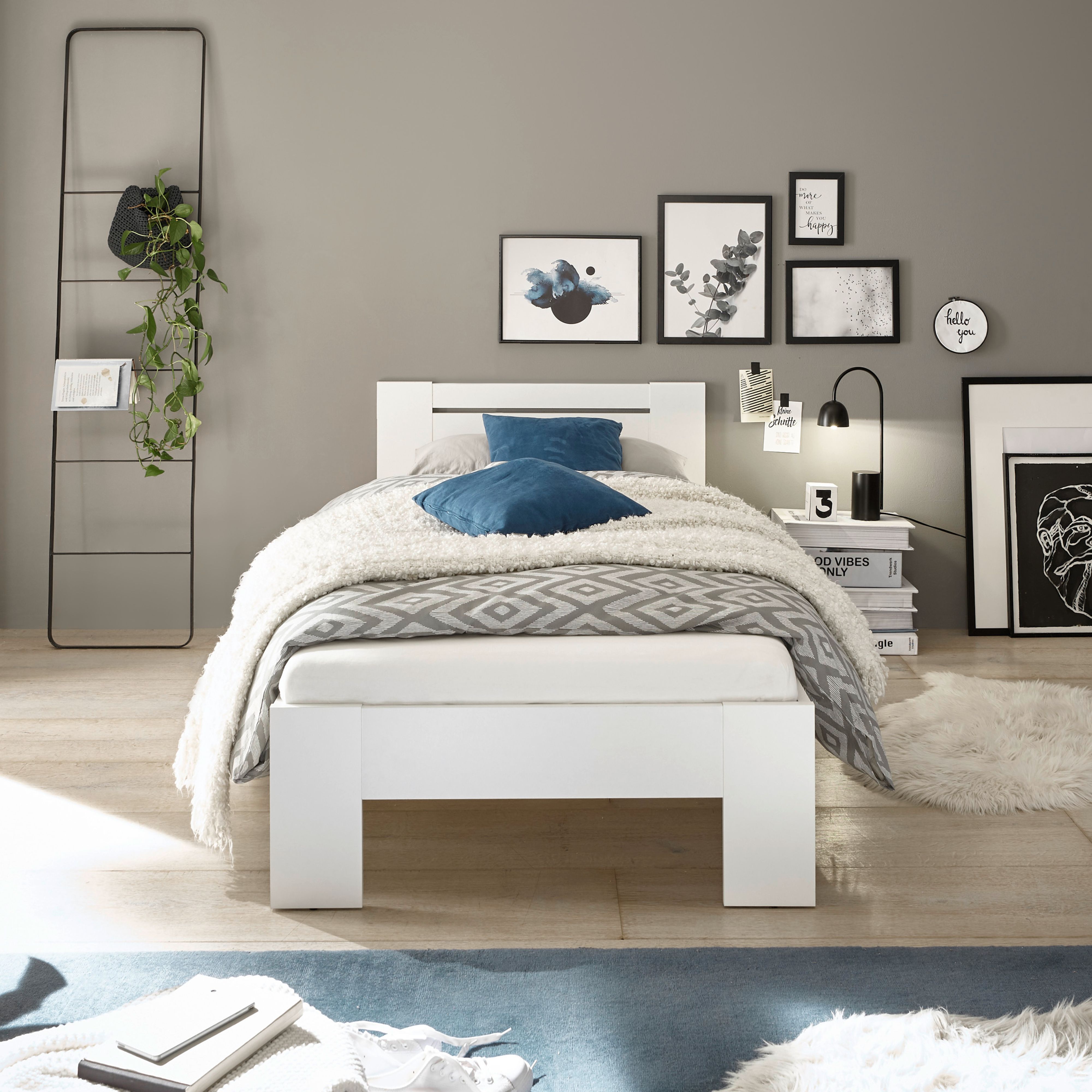 Pol-Power Futonbett Cannes, 90 x 200 cm, weiß