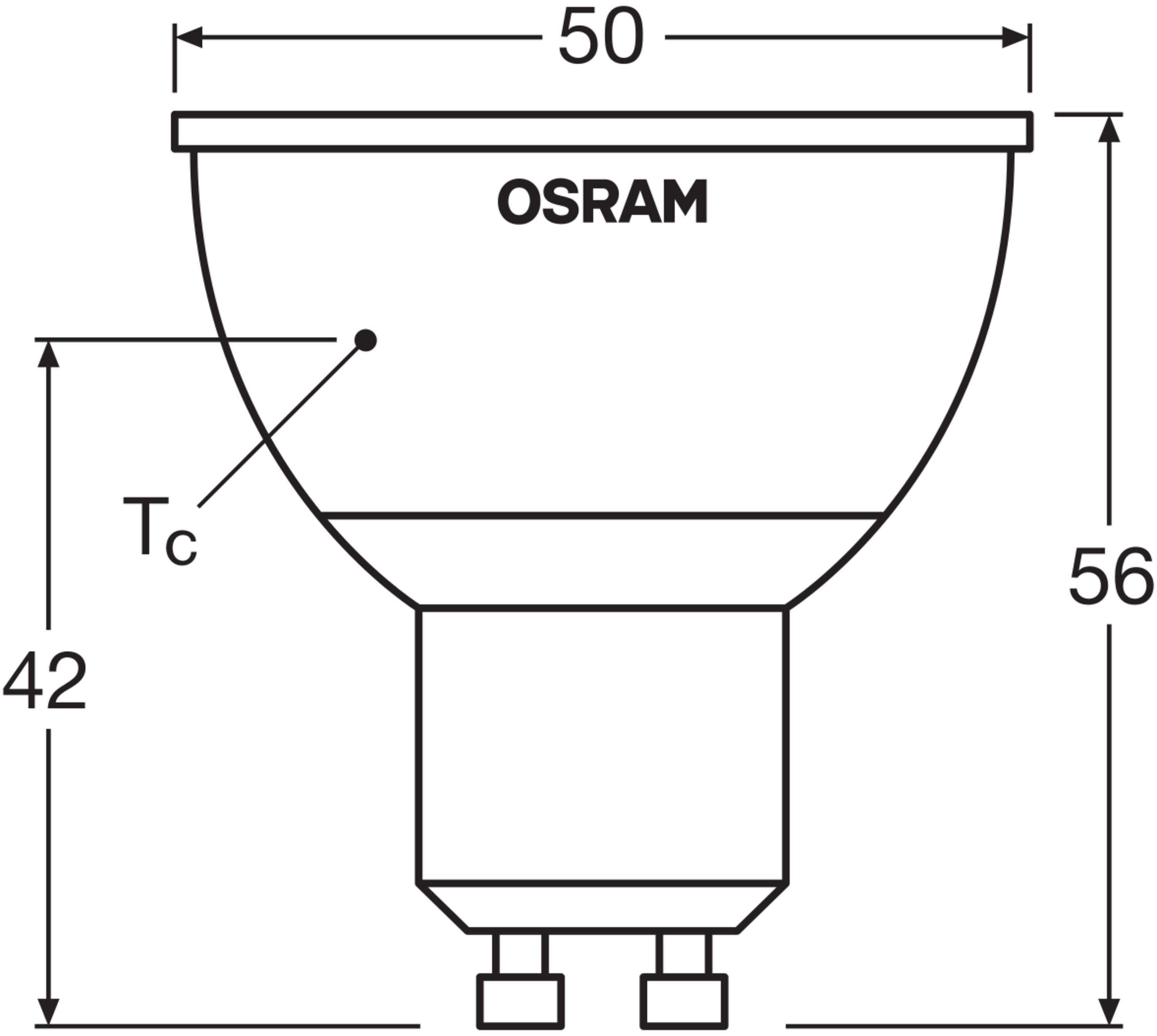 Osram LED Retrofit Spot mit Fernbedienung matt, warmweiß