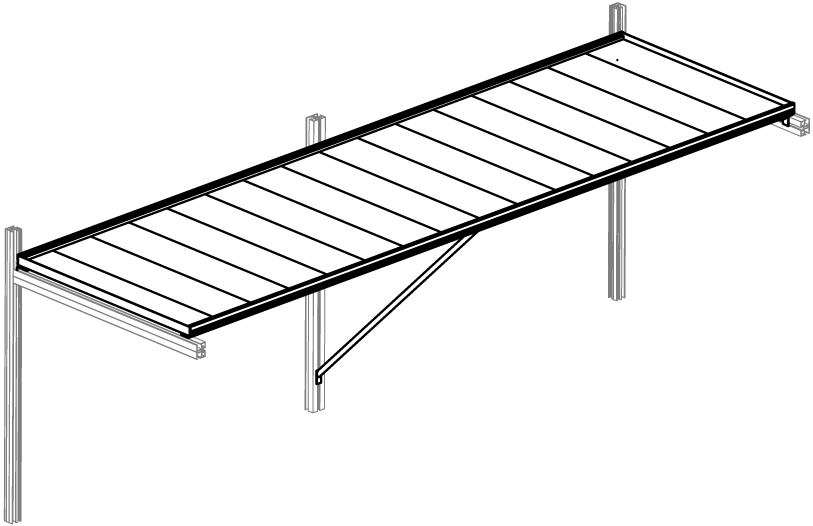 KGT Tischgestell Rhodo IV, aluminium