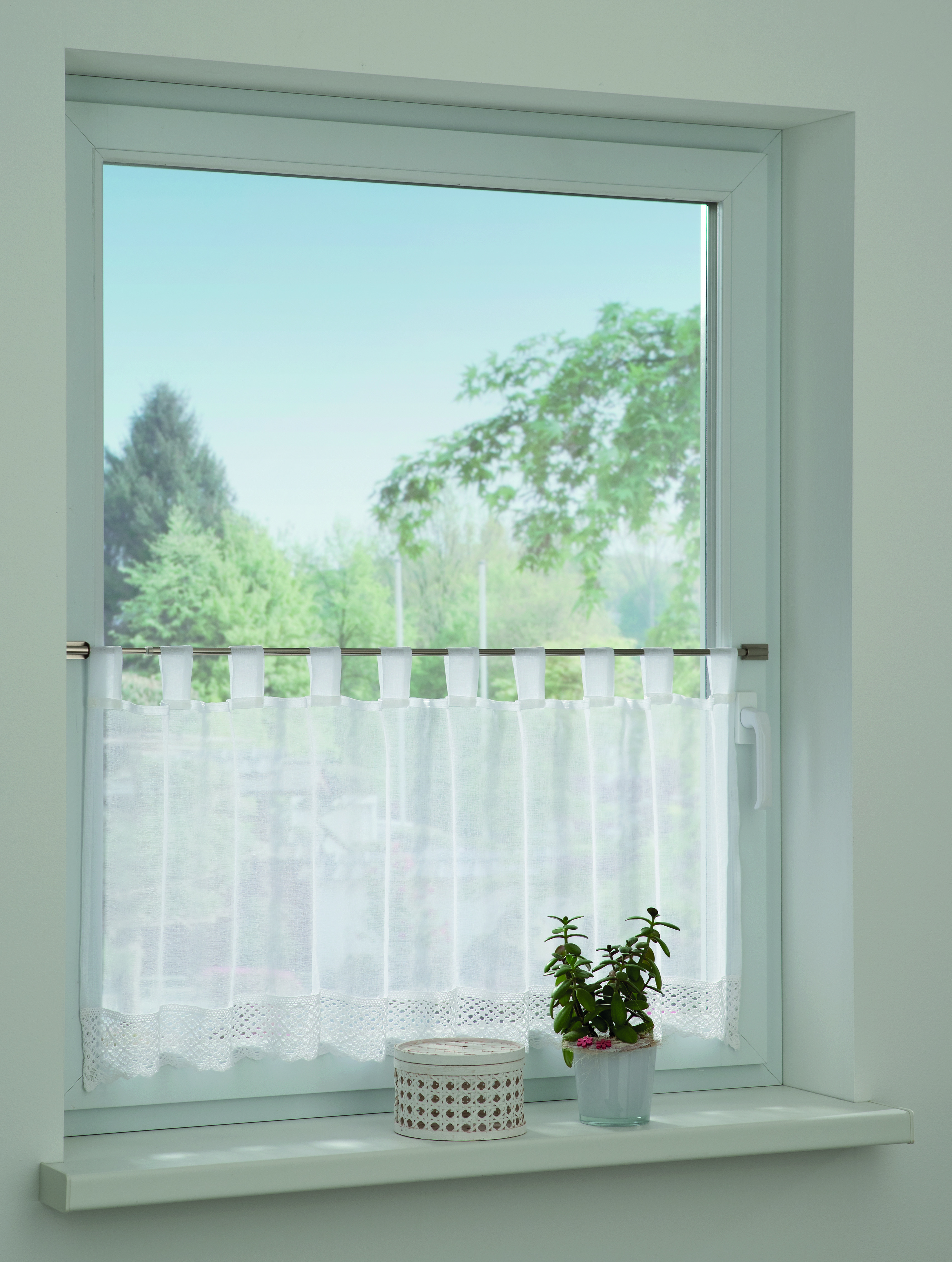 Sehlbach Fertiggardine weiß, 48 x 140 cm Sehlbach Fertiggardine weiß, 48 x 140 cm