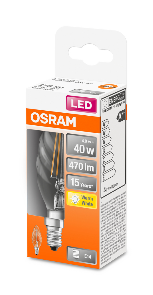 OSRAM LEUCHTMITTEL LED RETROFIT CLASSIC BW 40 4 W/2700K