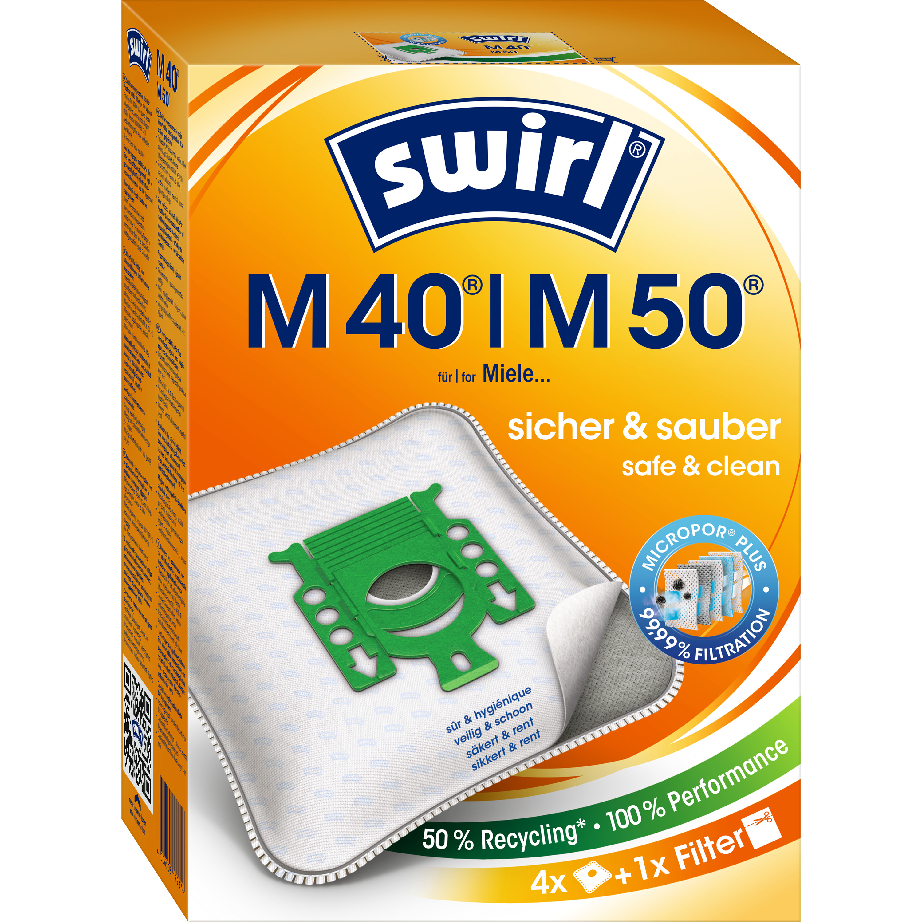 Swirl Staubsaugerbeutel M 40, Airspace