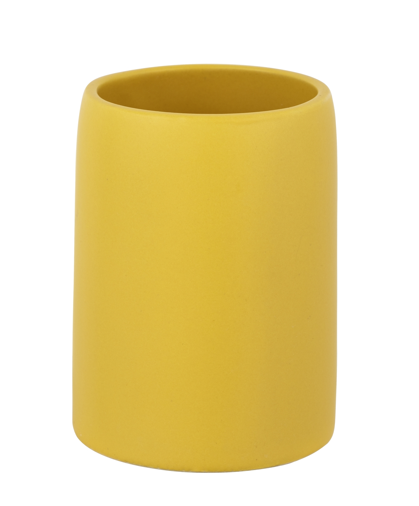 Schöner Wohnen Keramik Zahnputzbecher Funo, gelb