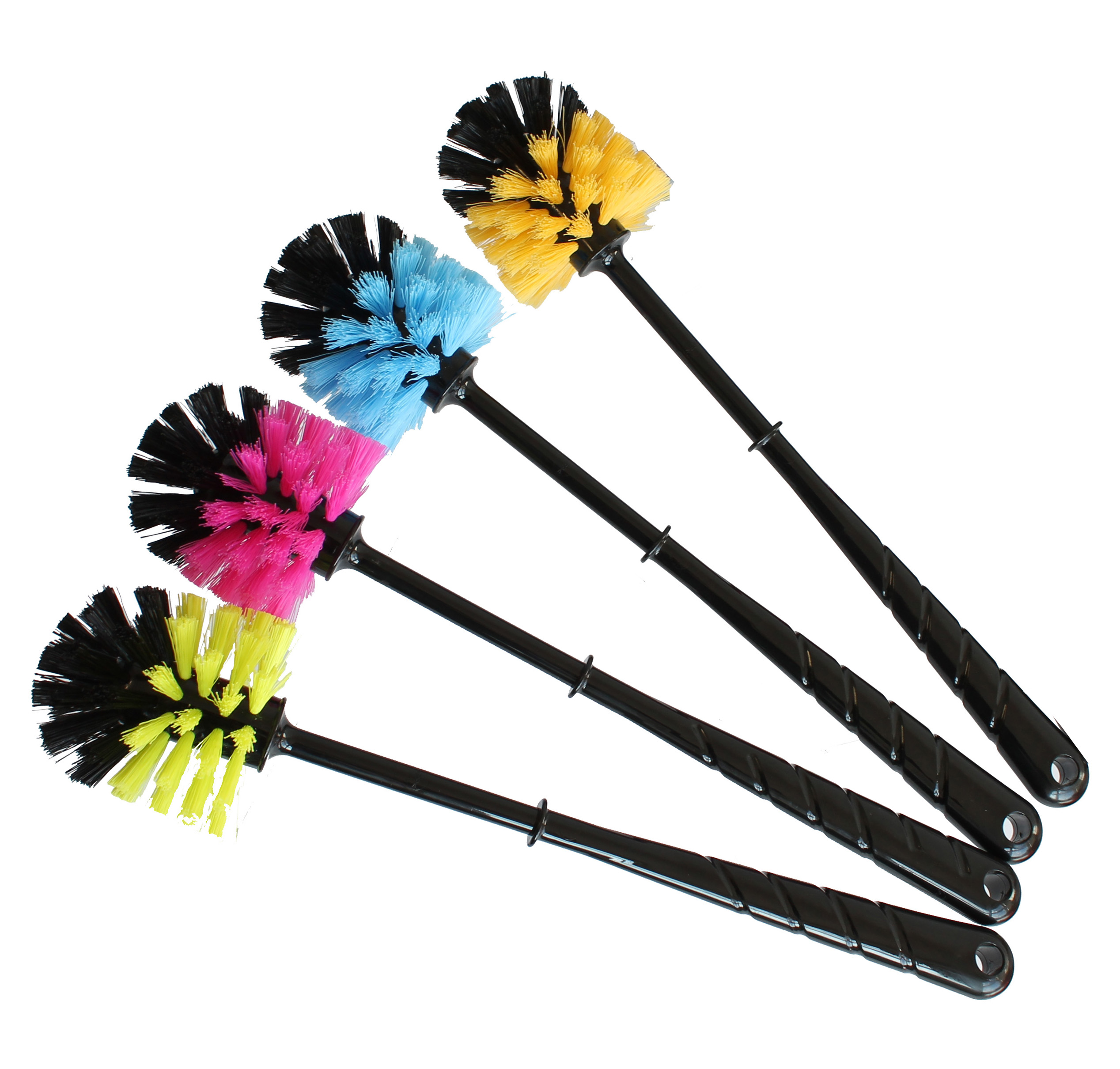 738546_3774967021 BÜRSTENMANN WC-BÜRSTE SCHWARZ, BORSTEN BUNT