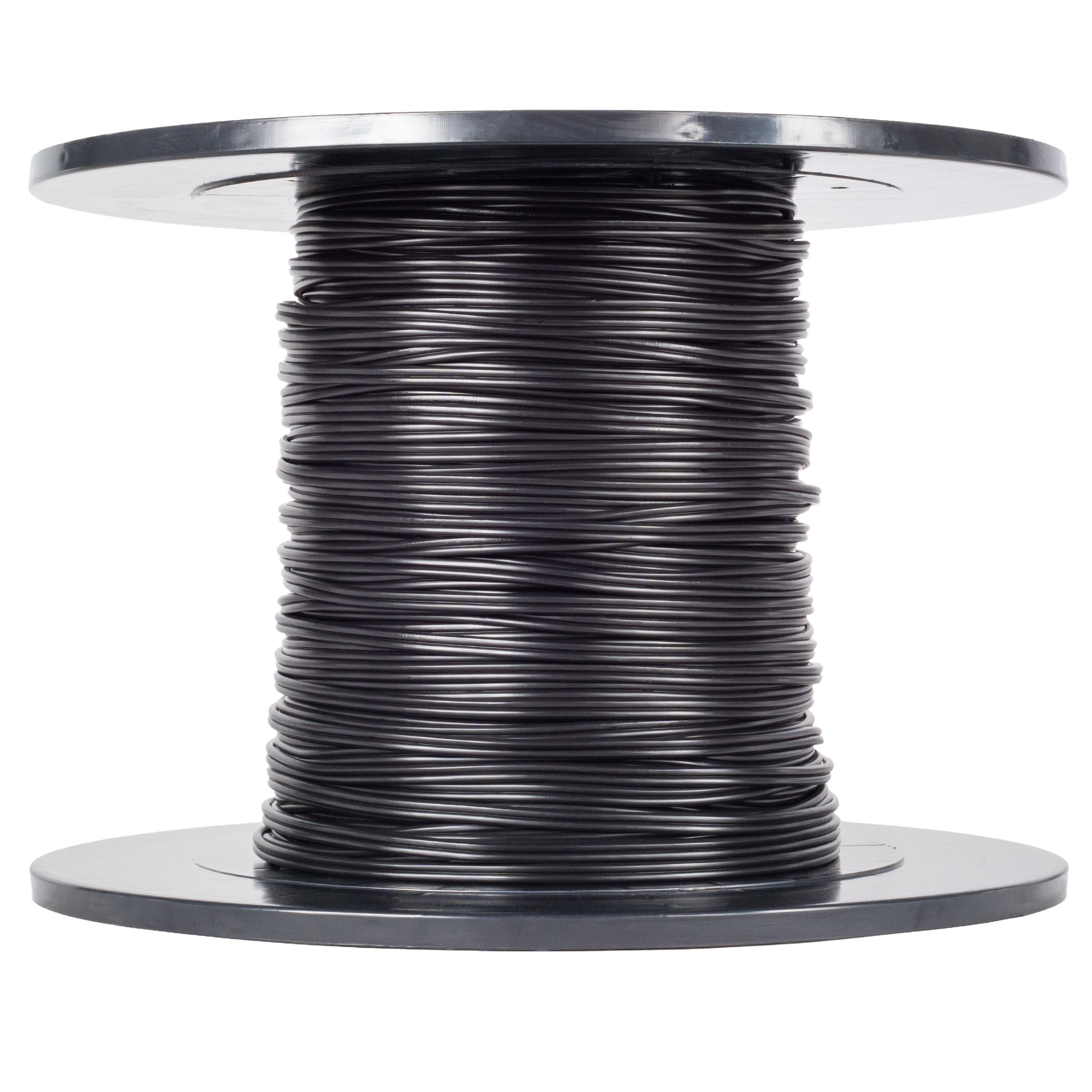 HSB Isolierte Litze 2x0,75 mm² Spule 100 m, schwarz (Meterware)