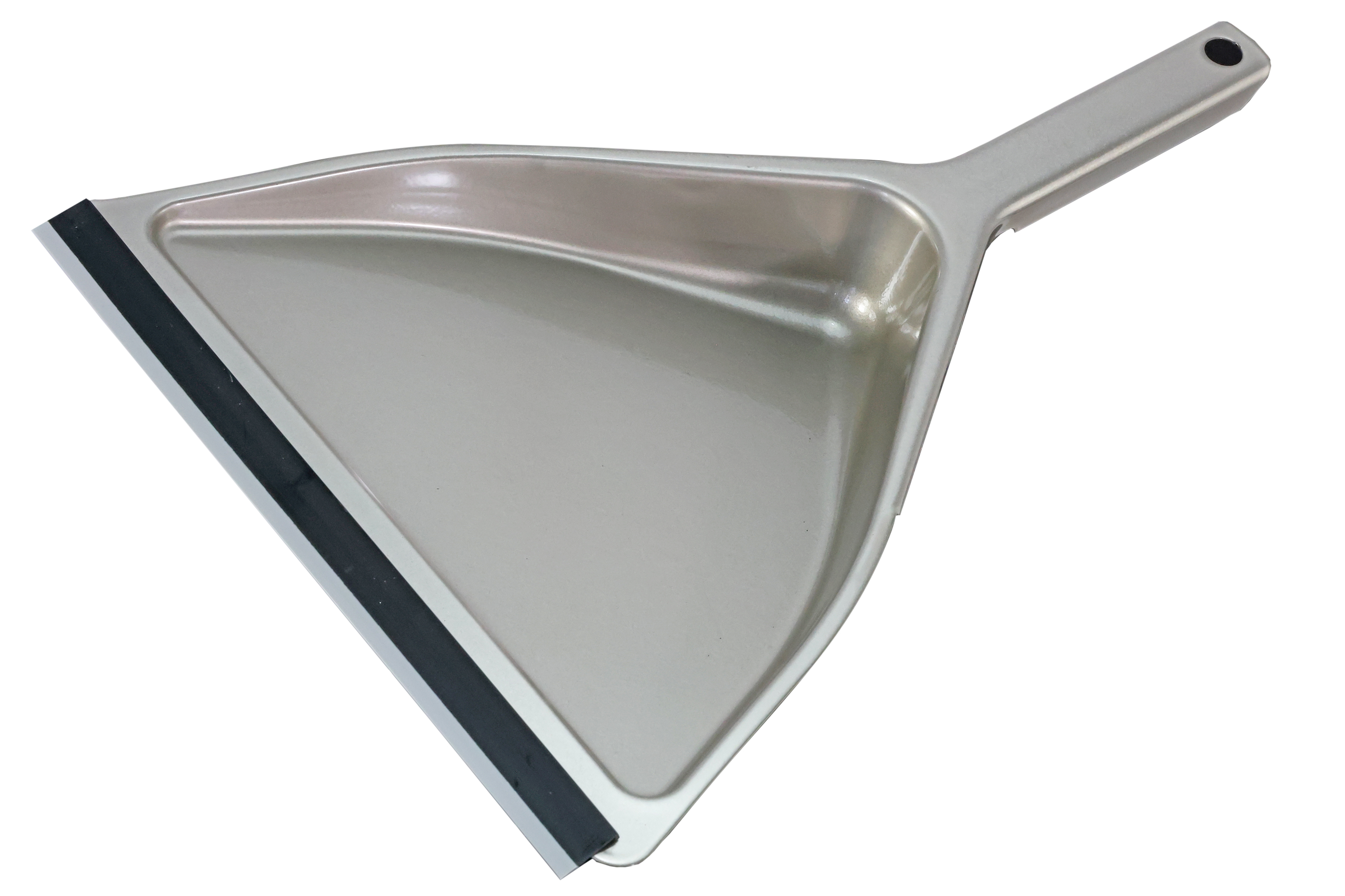 Bürstenmann Metall-Kehrschaufel, neusilber (ca. L 35,4 cm x B 24 cm)